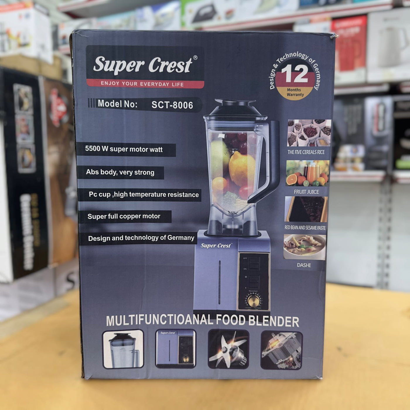 Super Crest Commercial Blender SCT-8006