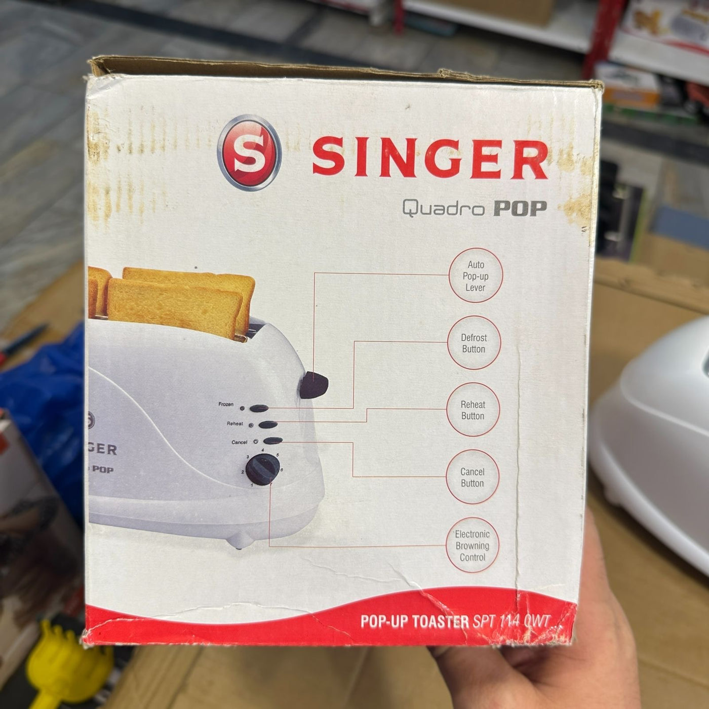 Singer 4 Slice Popup Toaster