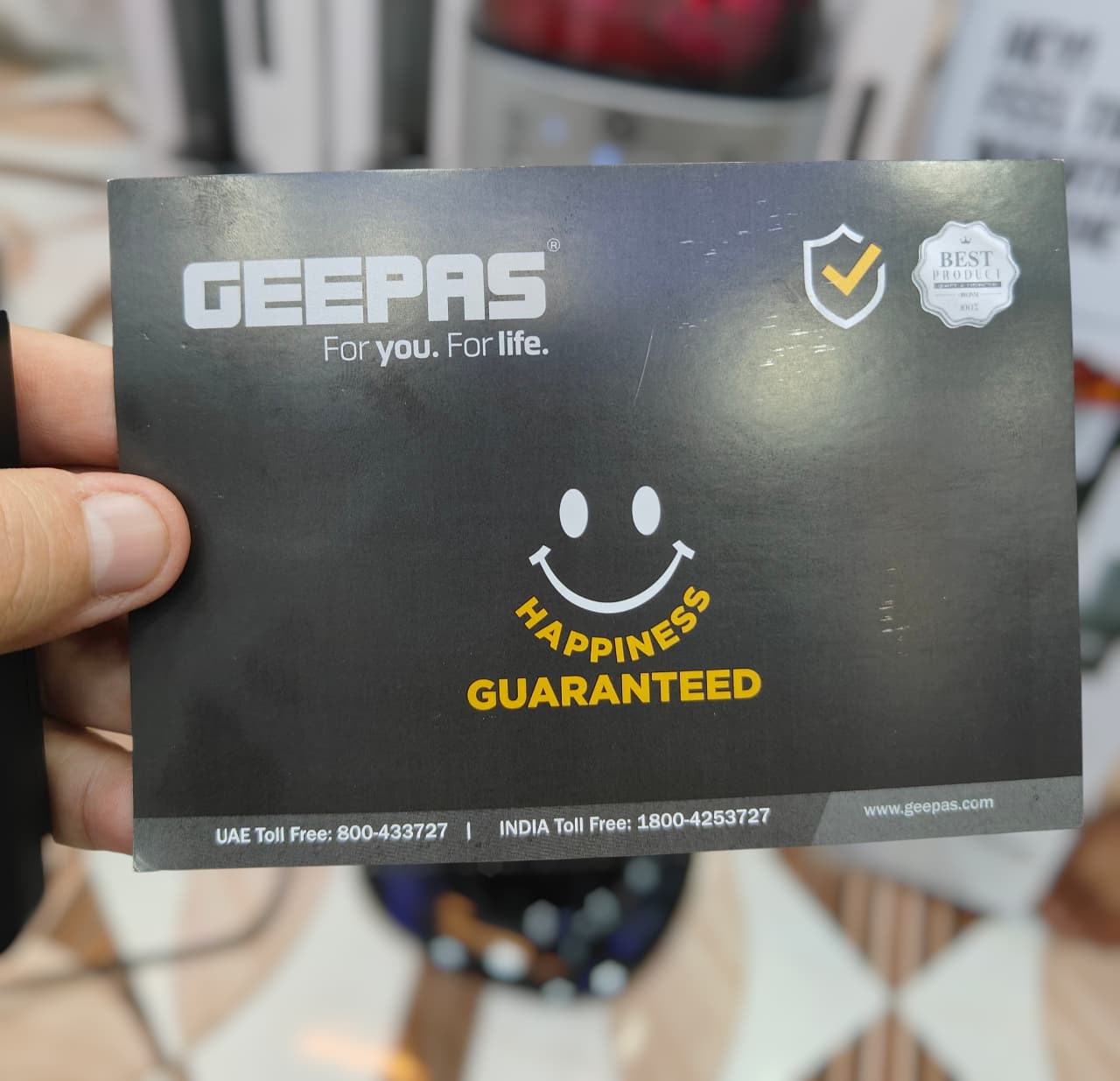 Geepas ceramic touch blower heater GRH 28589