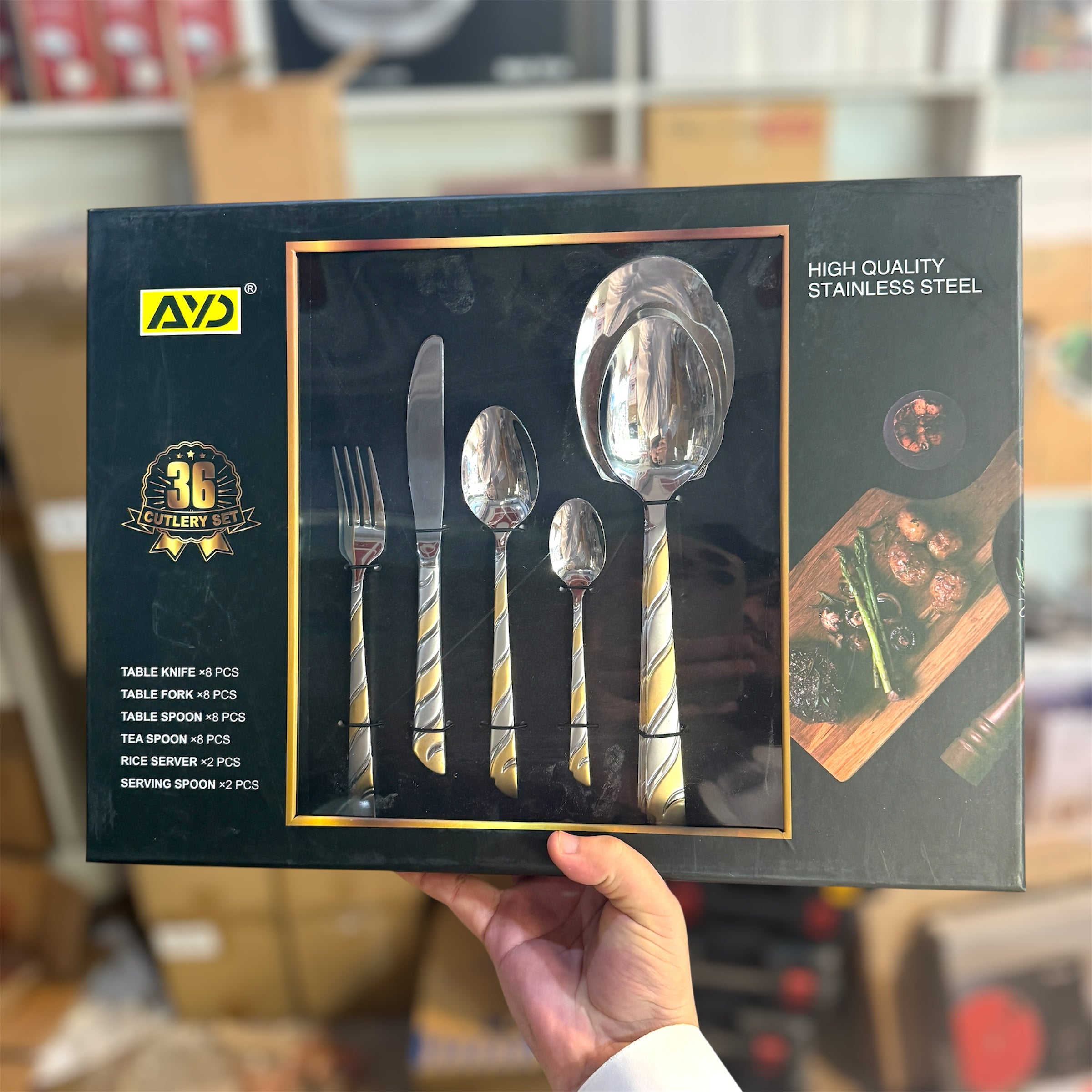 AYD Germany Brand 36Pcs Cutlery Set (8Persons)