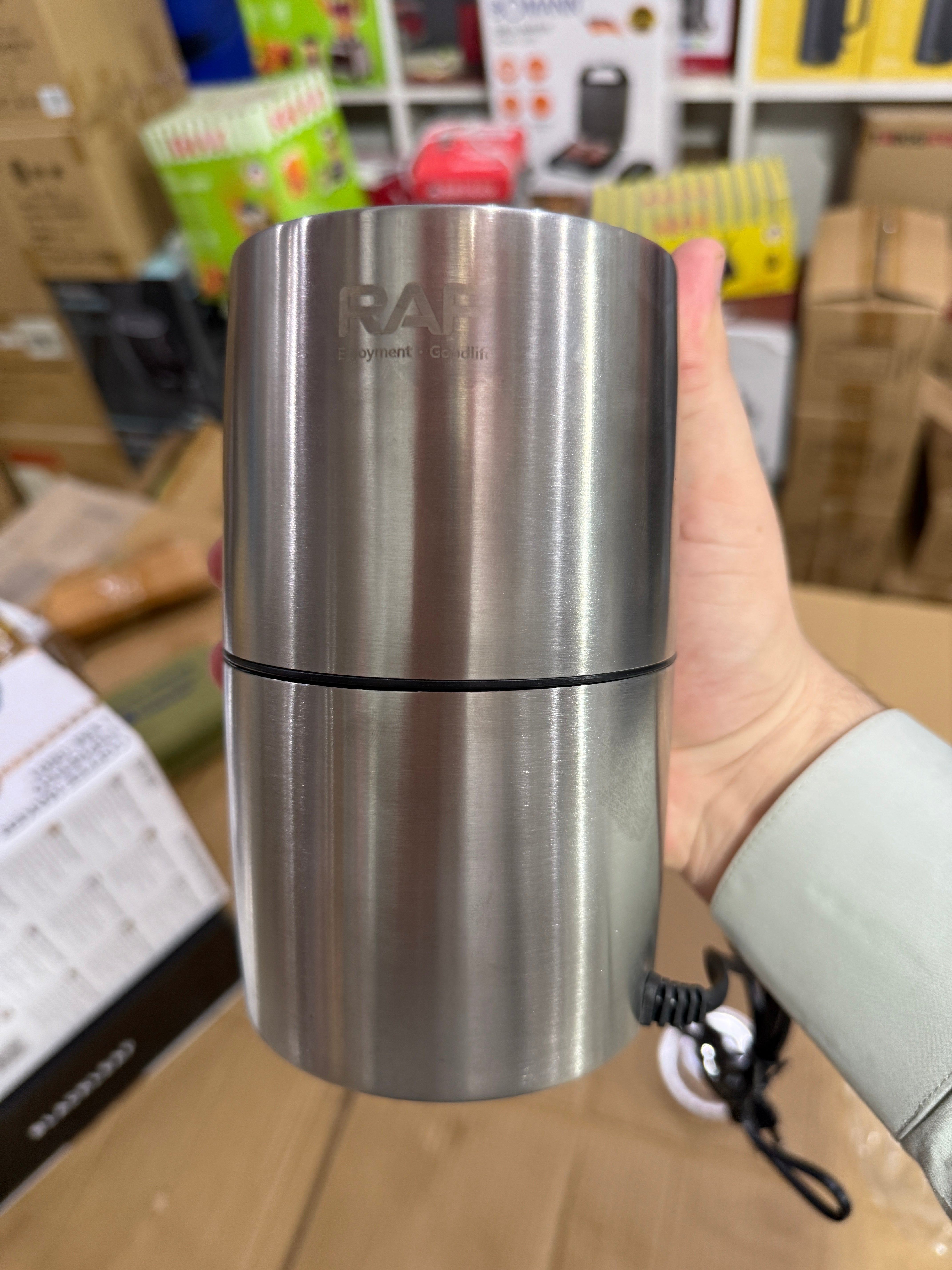 RAF Stanless Steel Coffee Grinder