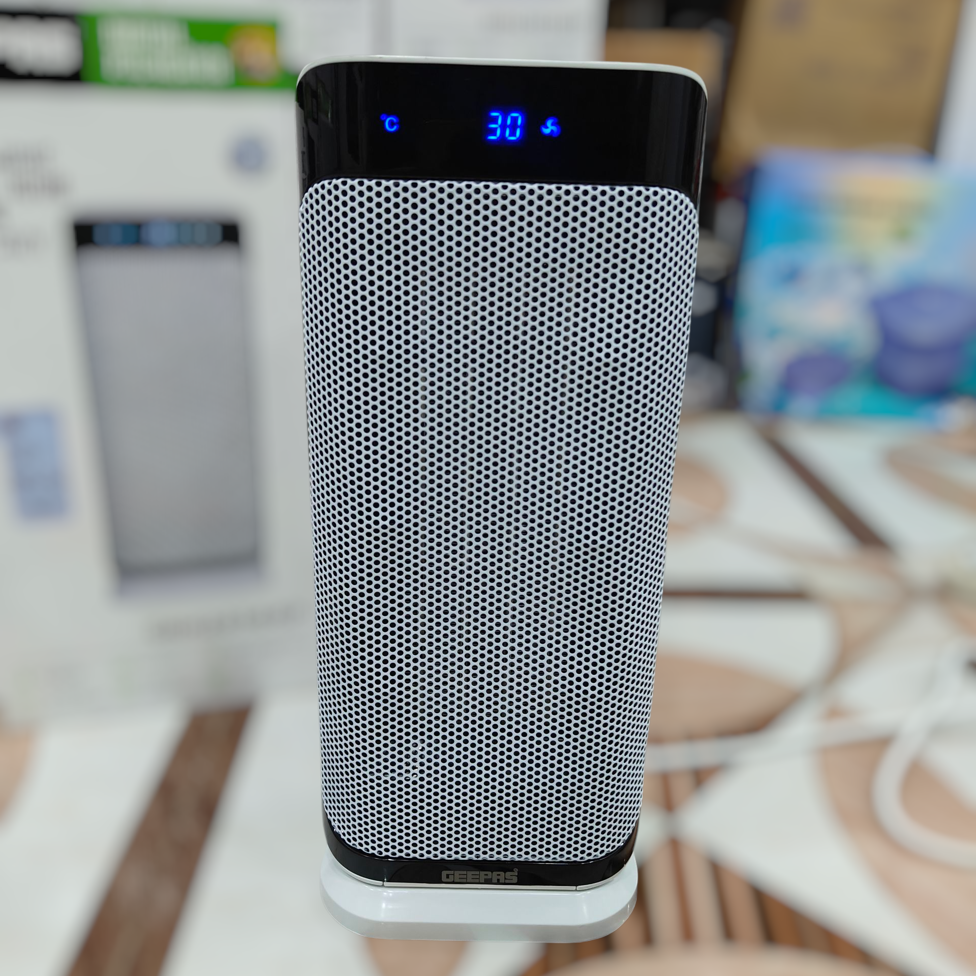 Geepas PTC ceramic digital blower heater with remote GRH 28568P