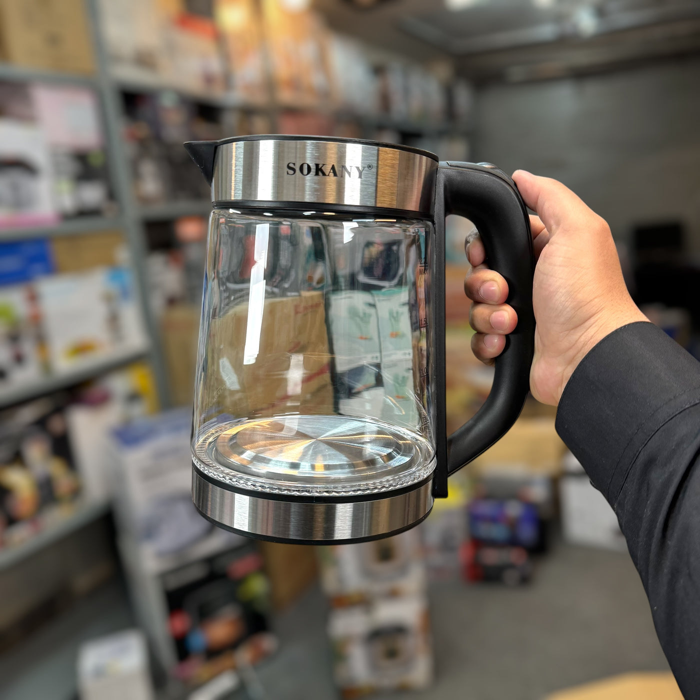 Sokany 2.2L Glass Kettle