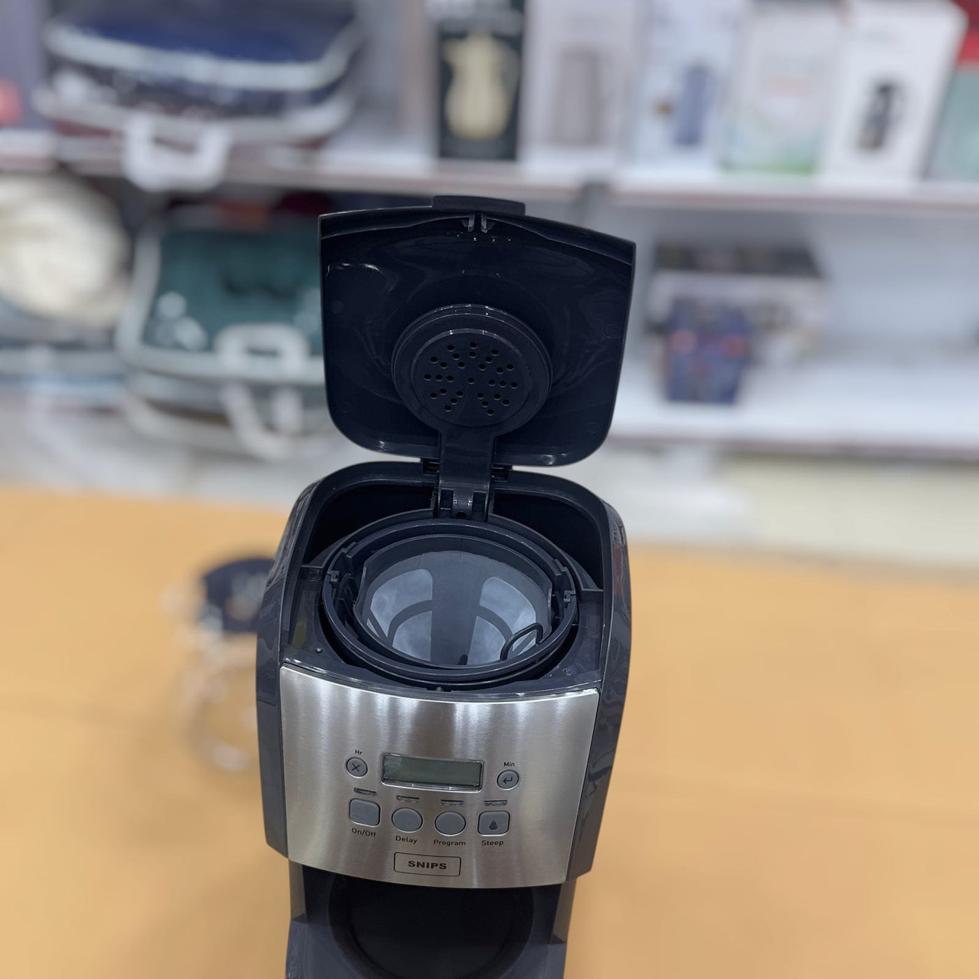 Imported Snips 1.8L Black Coffee Maker