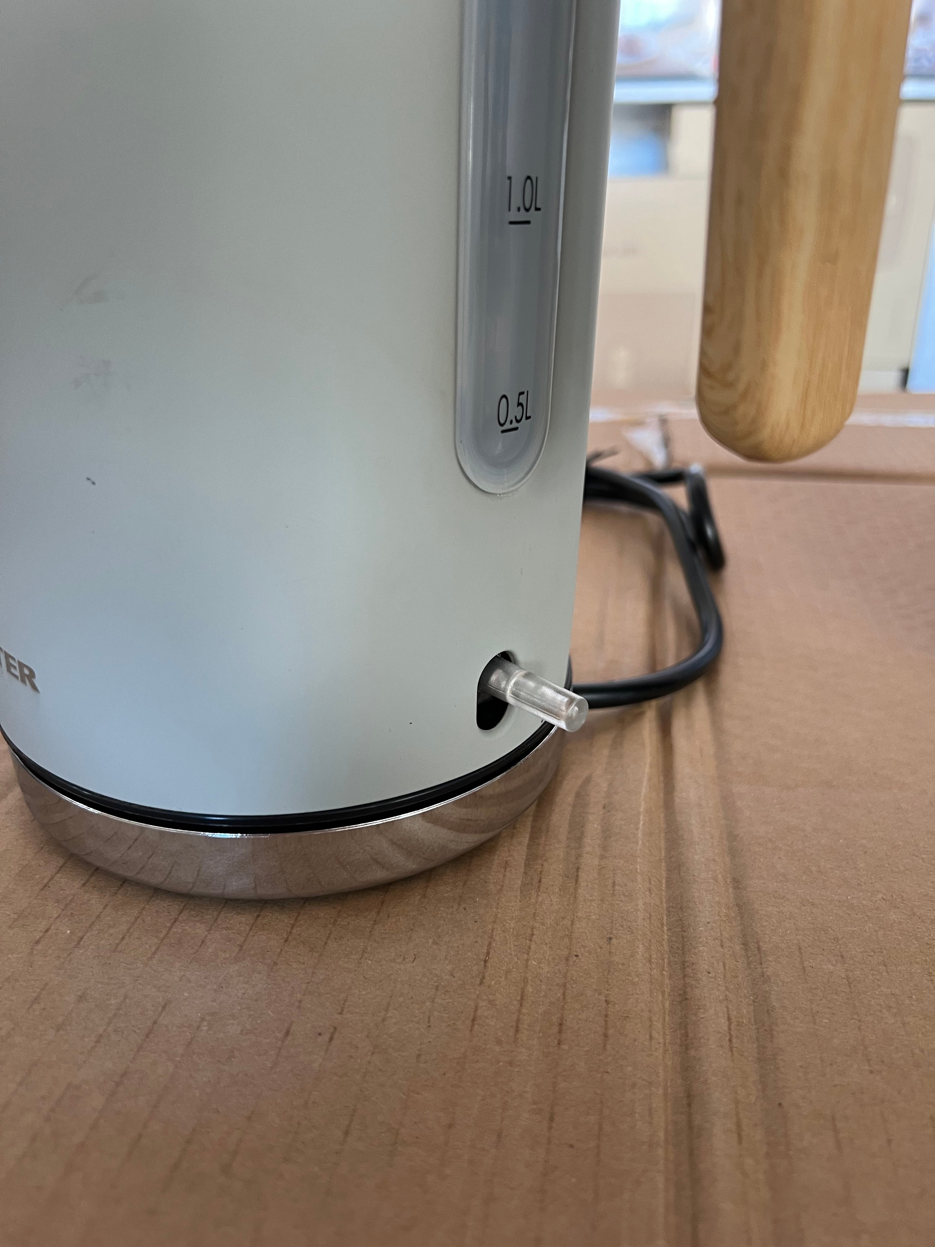 Original Salter 1.7Litre Electric Kettle Wooden LED & Handle ...