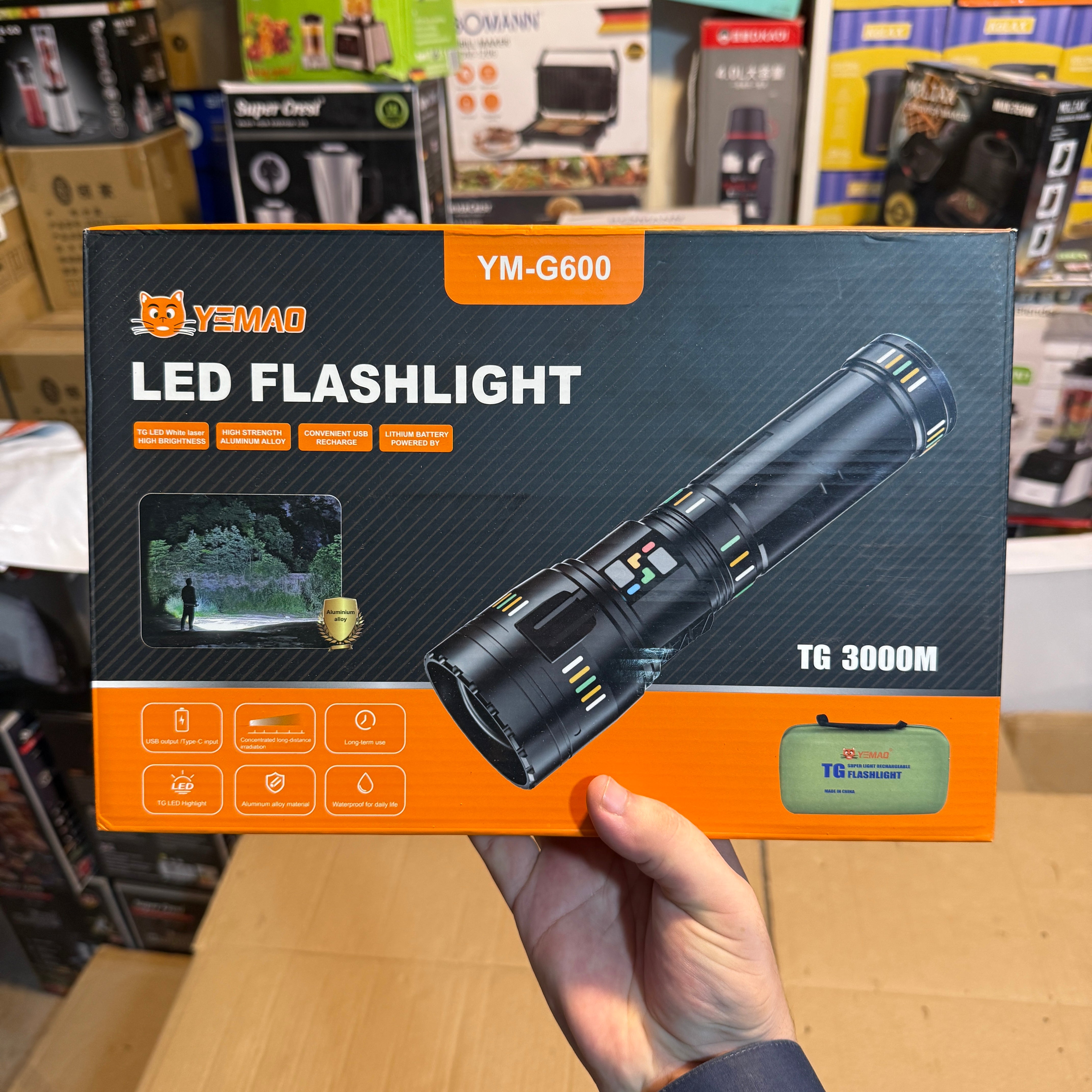 Imported Big Size 3km Flashlight