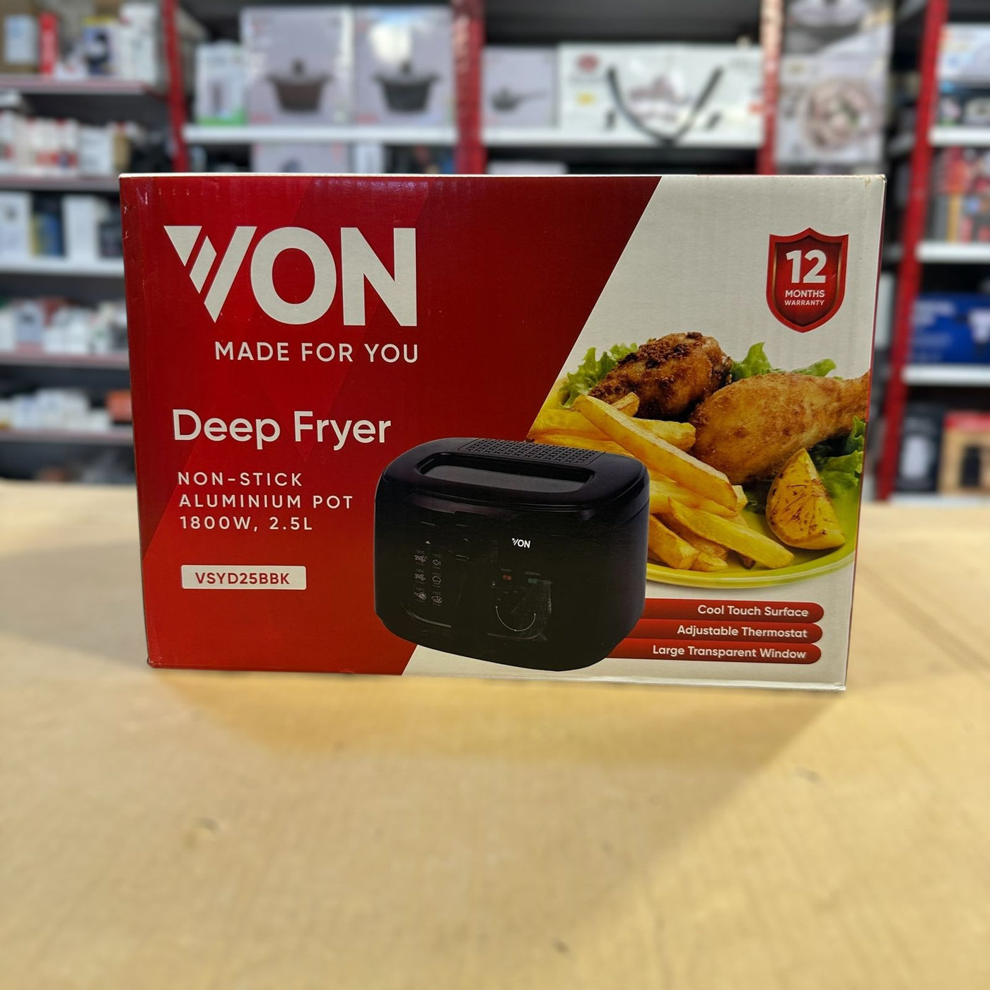Imported VON 2.5Litre Electric Deep Fryer