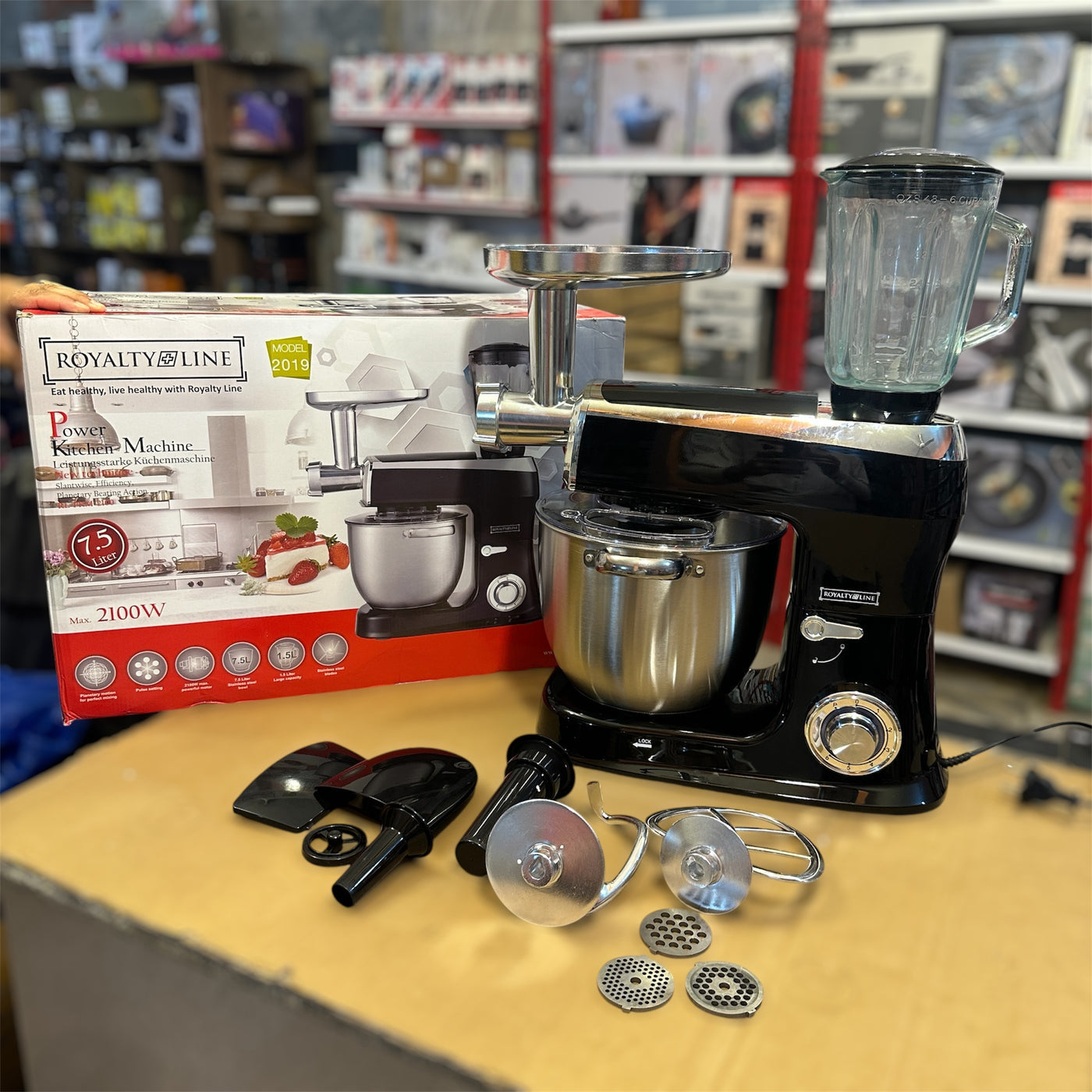 Lott Imported Royalty Line 7.5L 3-in-1 Stand Mixer & Kitchen Machine