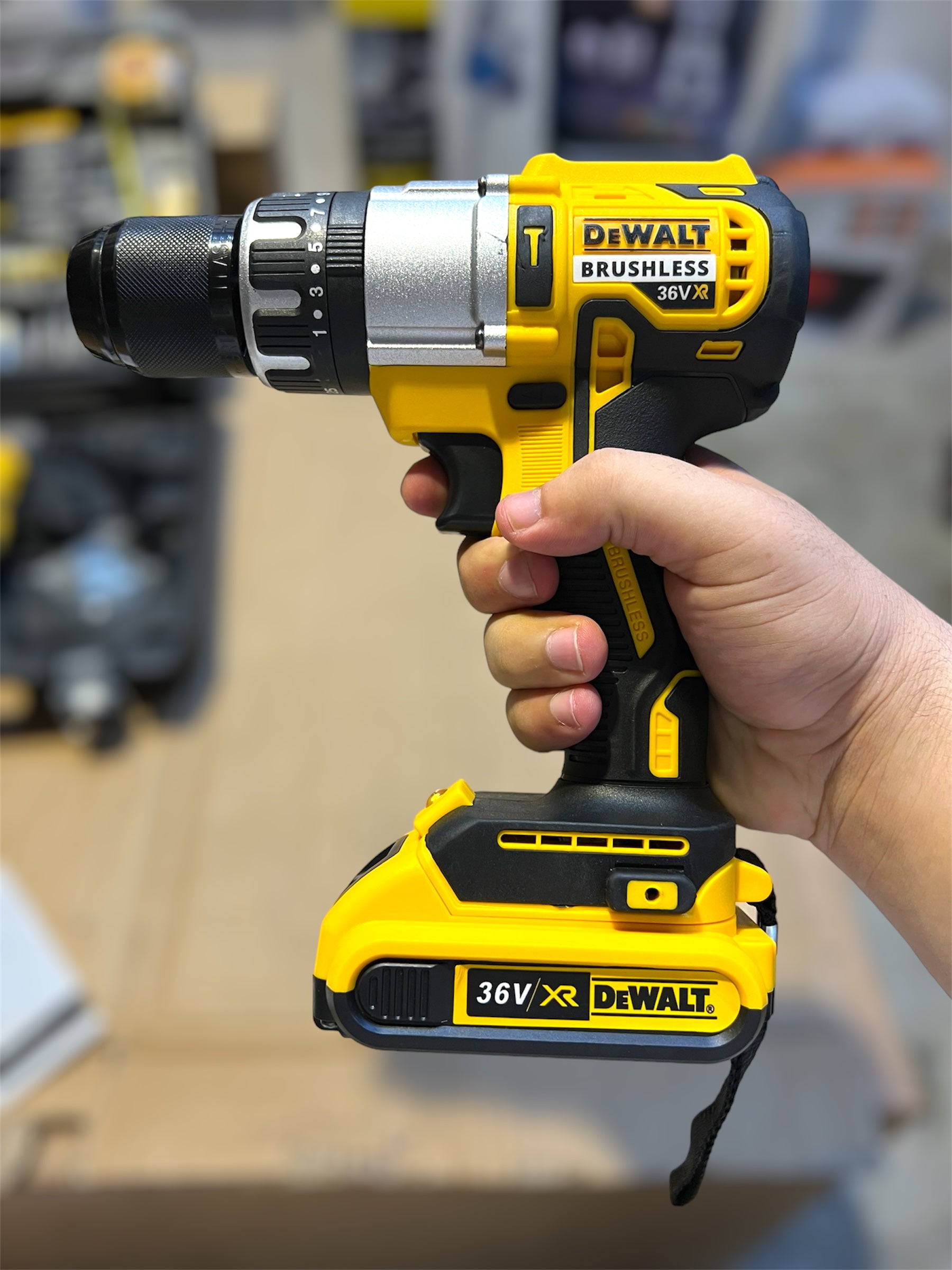 Very High quality Dewalt Brushless 36Volt Drill Set