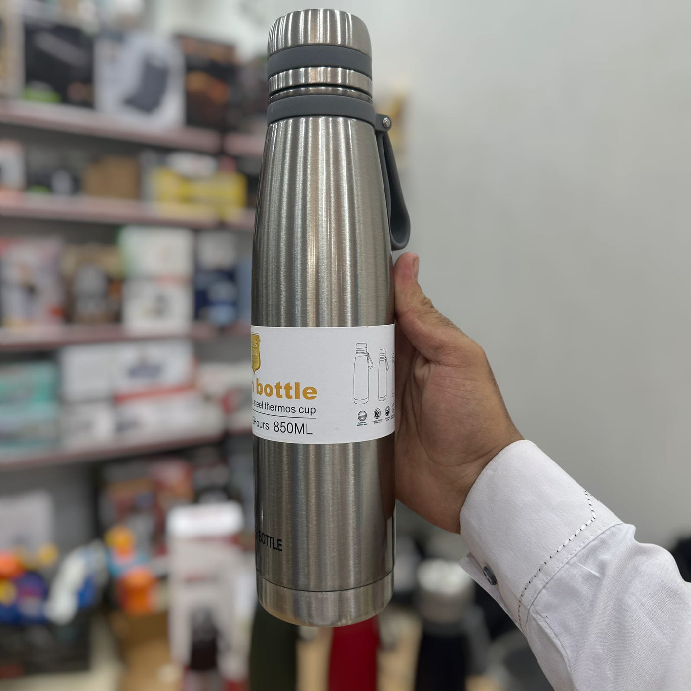 Full Steel Sports Water Bottle 850ml