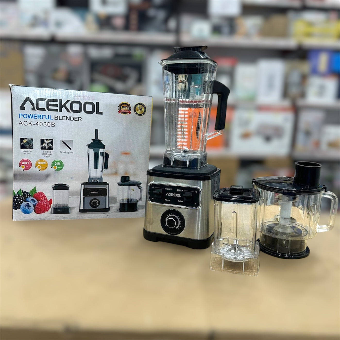 Acekool 3 in 1 Powerful Blender Set