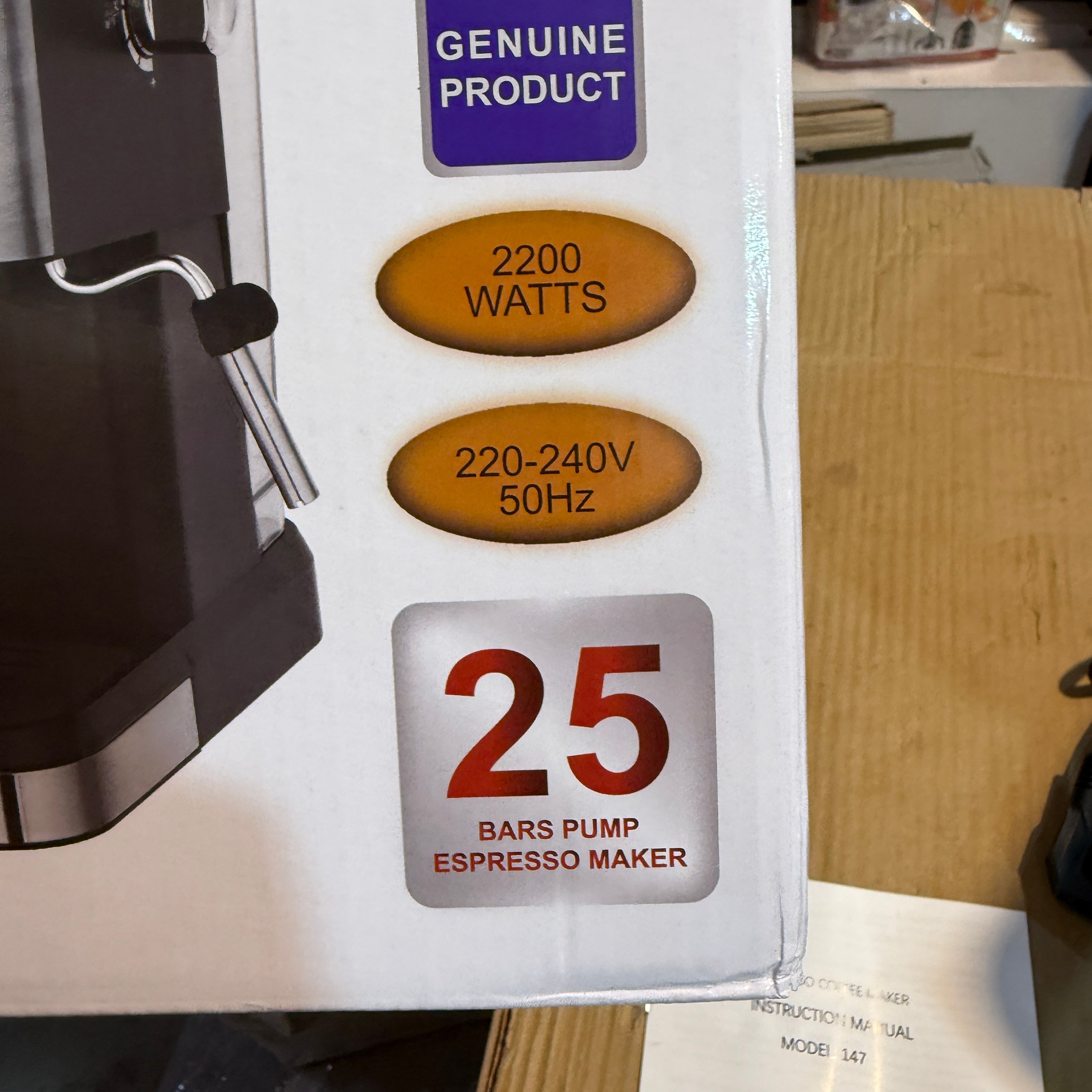 Nova 25Bar Expresso Cappuccino Coffee Maker