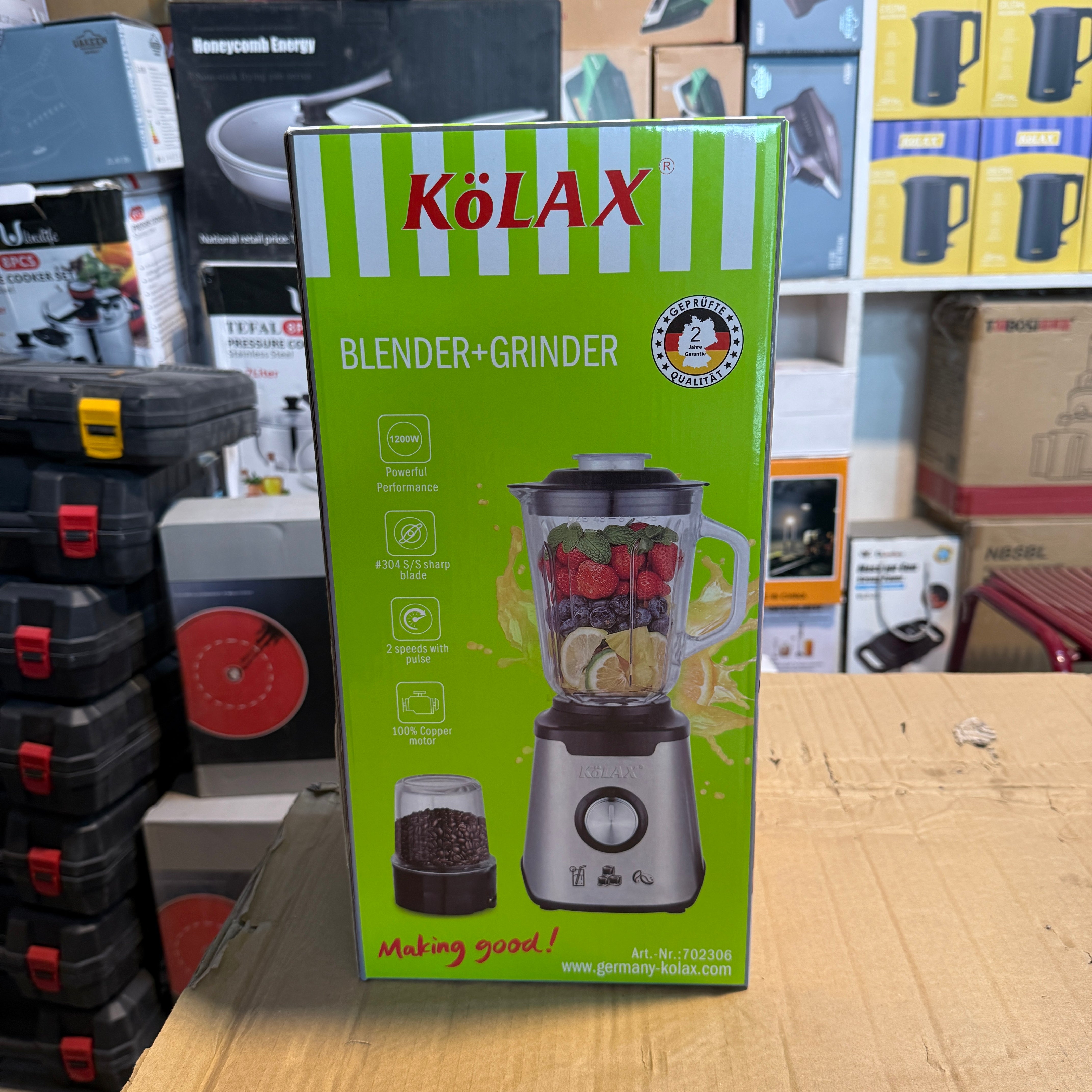 Kolax Glass Jar 2in1 Blender Set