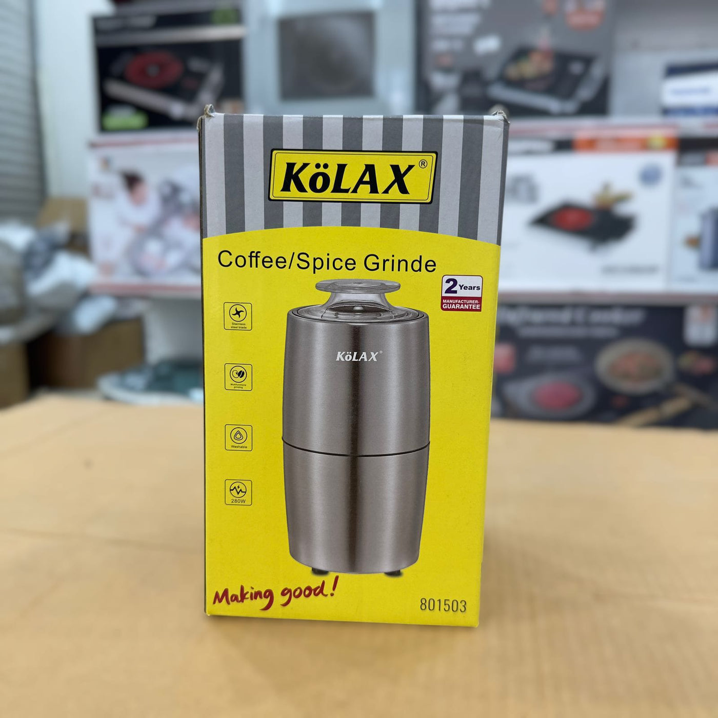 Kolax Stanless steel spice & Coffee Grinder