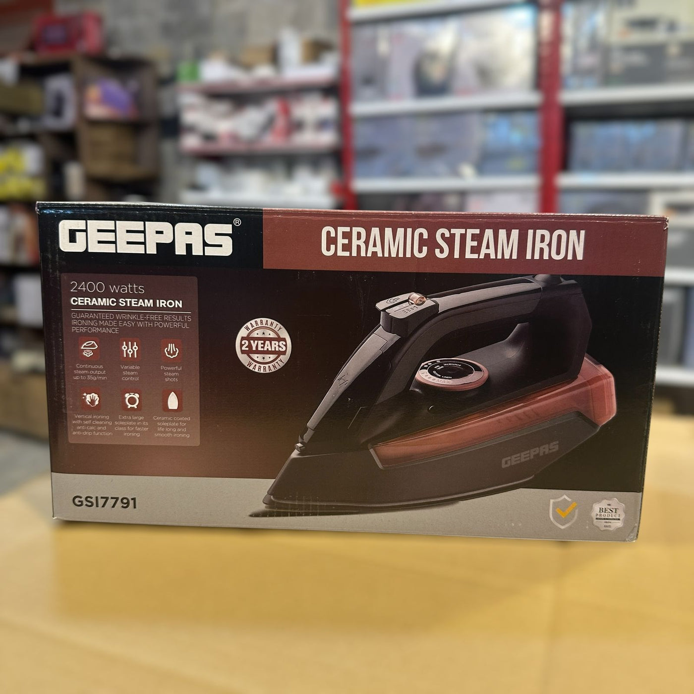 Geepas Ceramic Steam Iron 7791