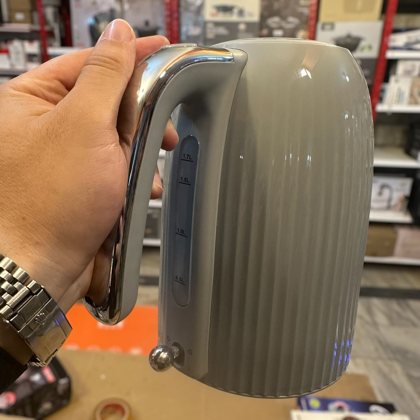 GEEPAS 1.7L Fluted Electric Kettle 3000W-38068