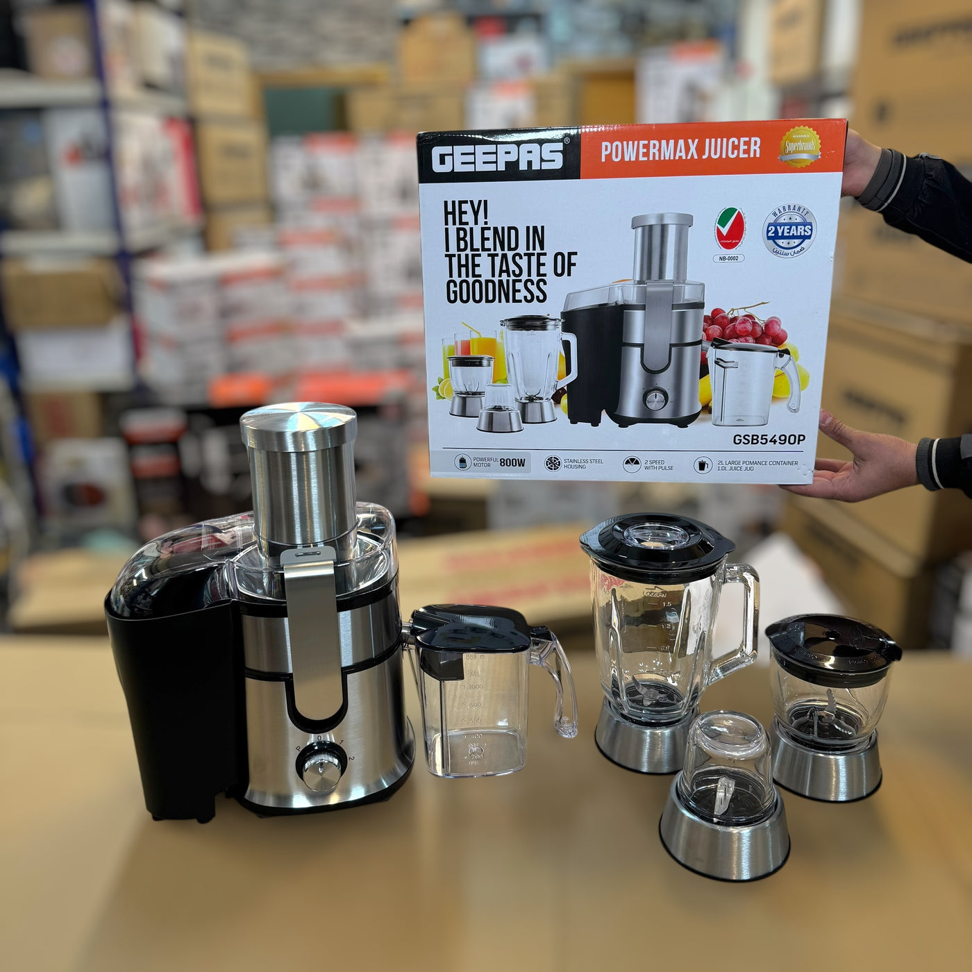 Geepas 4in1 Juicer food Factory - 5490
