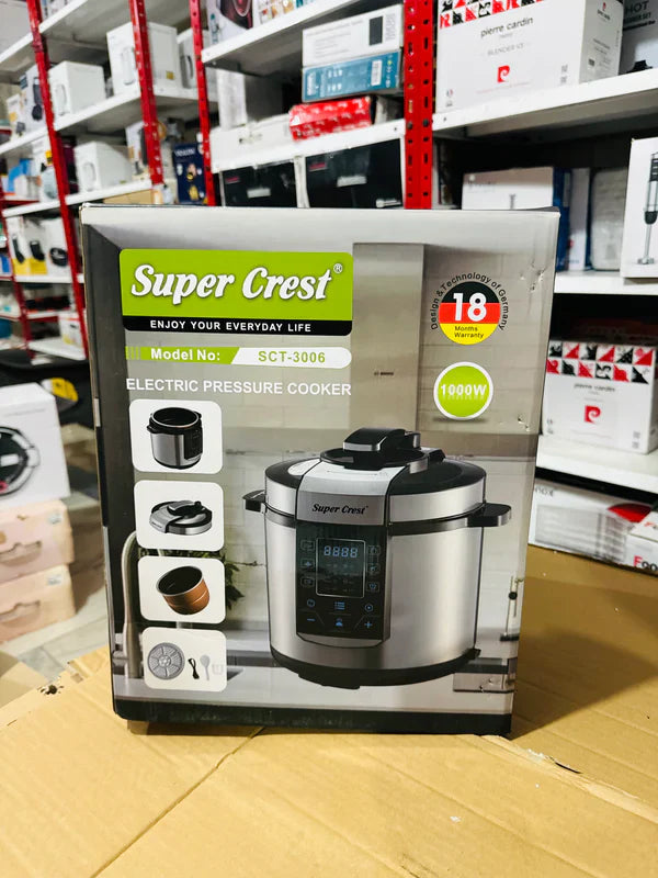 Super Crest Electric Digital Pressure Cooker