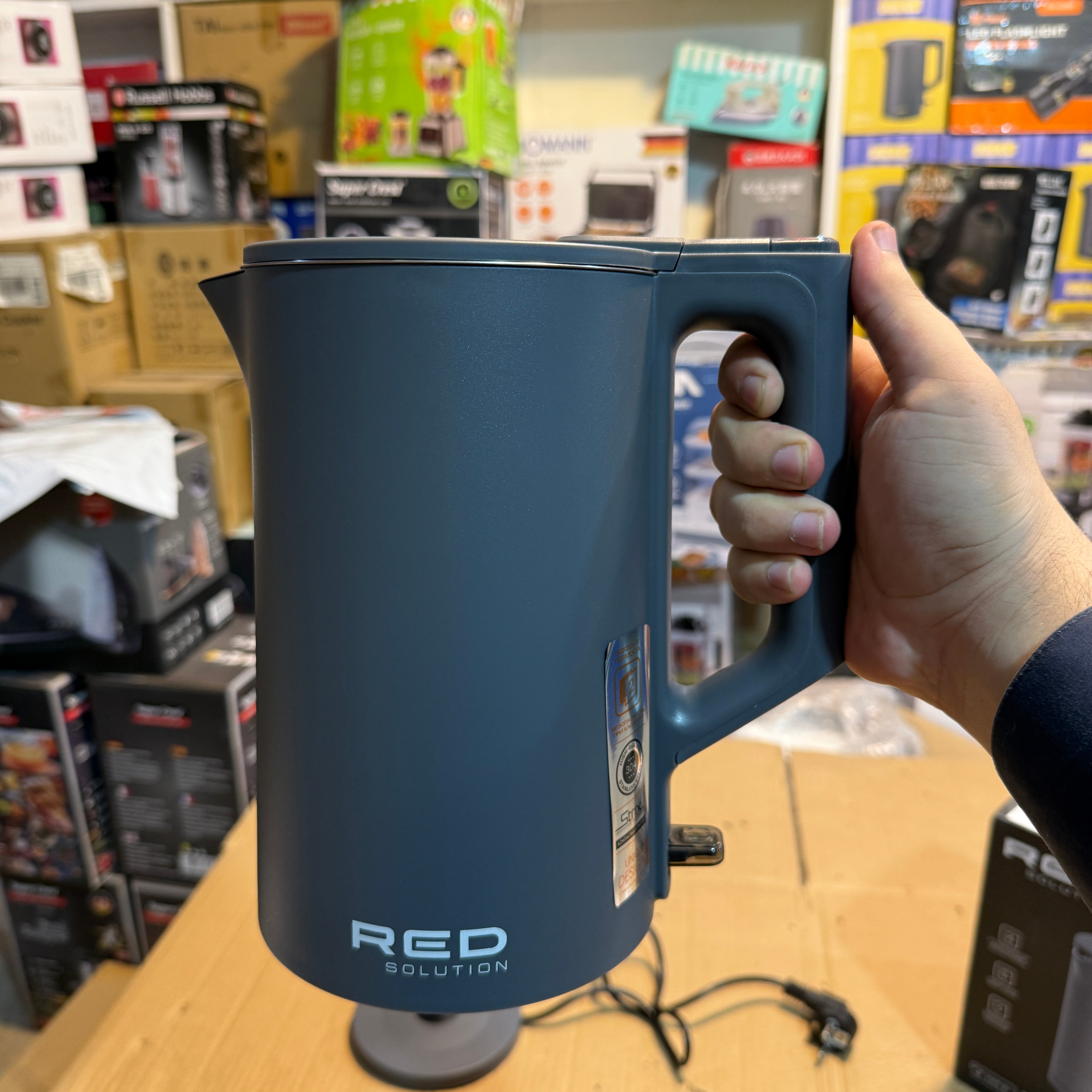 Imported Red Solution Stix Technology Electric Kettle