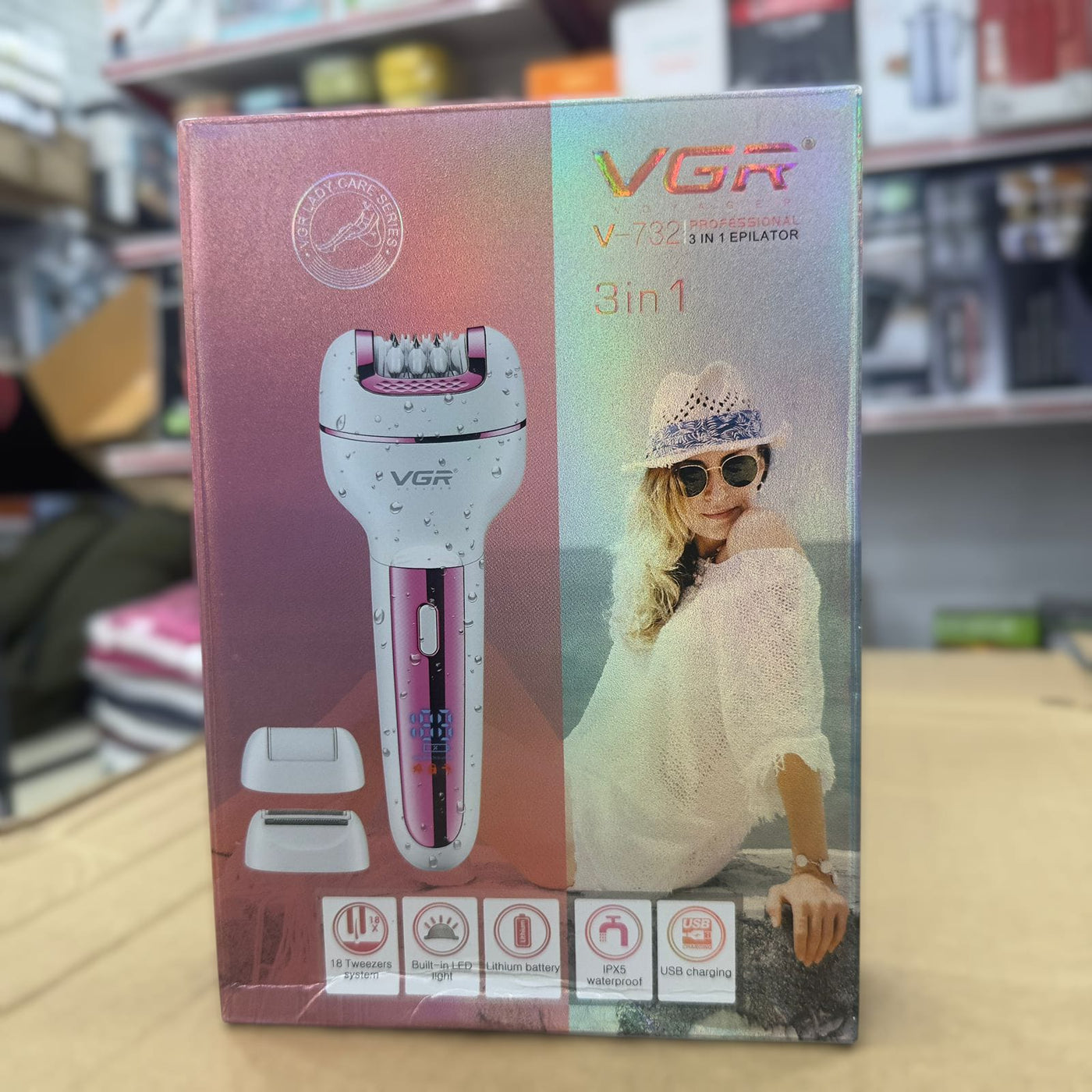 Imported VGR 3 in 1 Epilator V-732