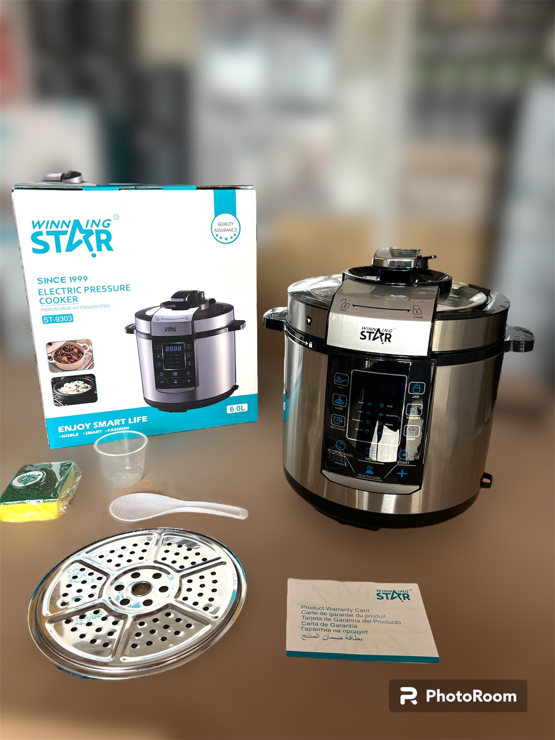 High Quality Digital Tech Display 6Litre Pressure Cooker