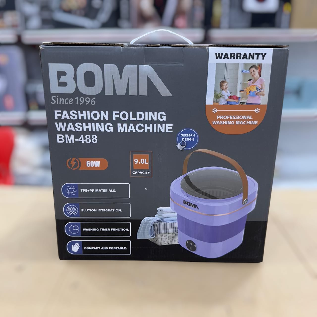 Boma 9L Fashion Folding Washing Machine