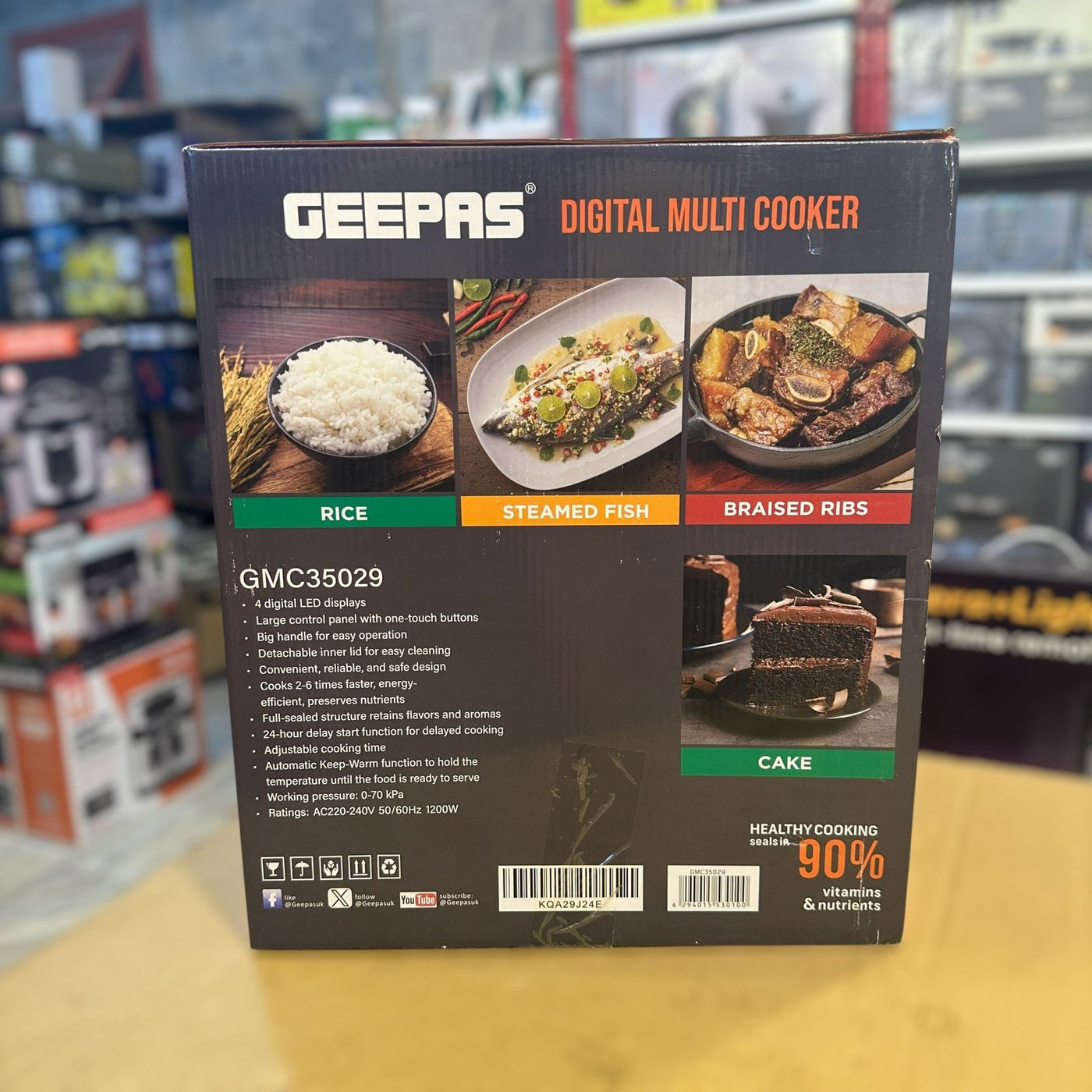 Geepas Digital Multi Cooker