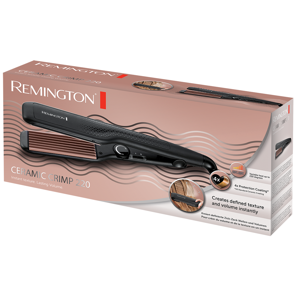 REMINGTON CERAMIC CRIMP CREPE HAIR STRAIGHTENER-S3580