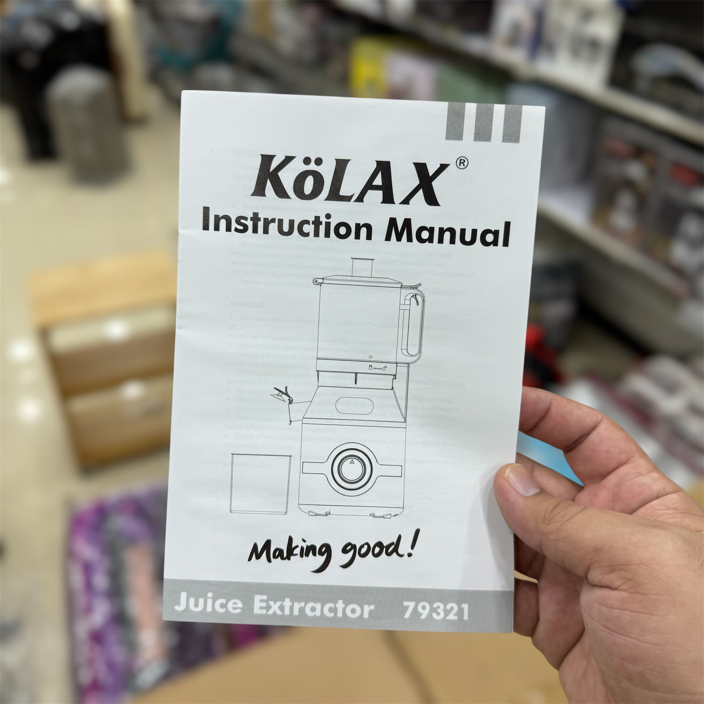 KoLAX Full Size Cold Pressed Juicer 7931