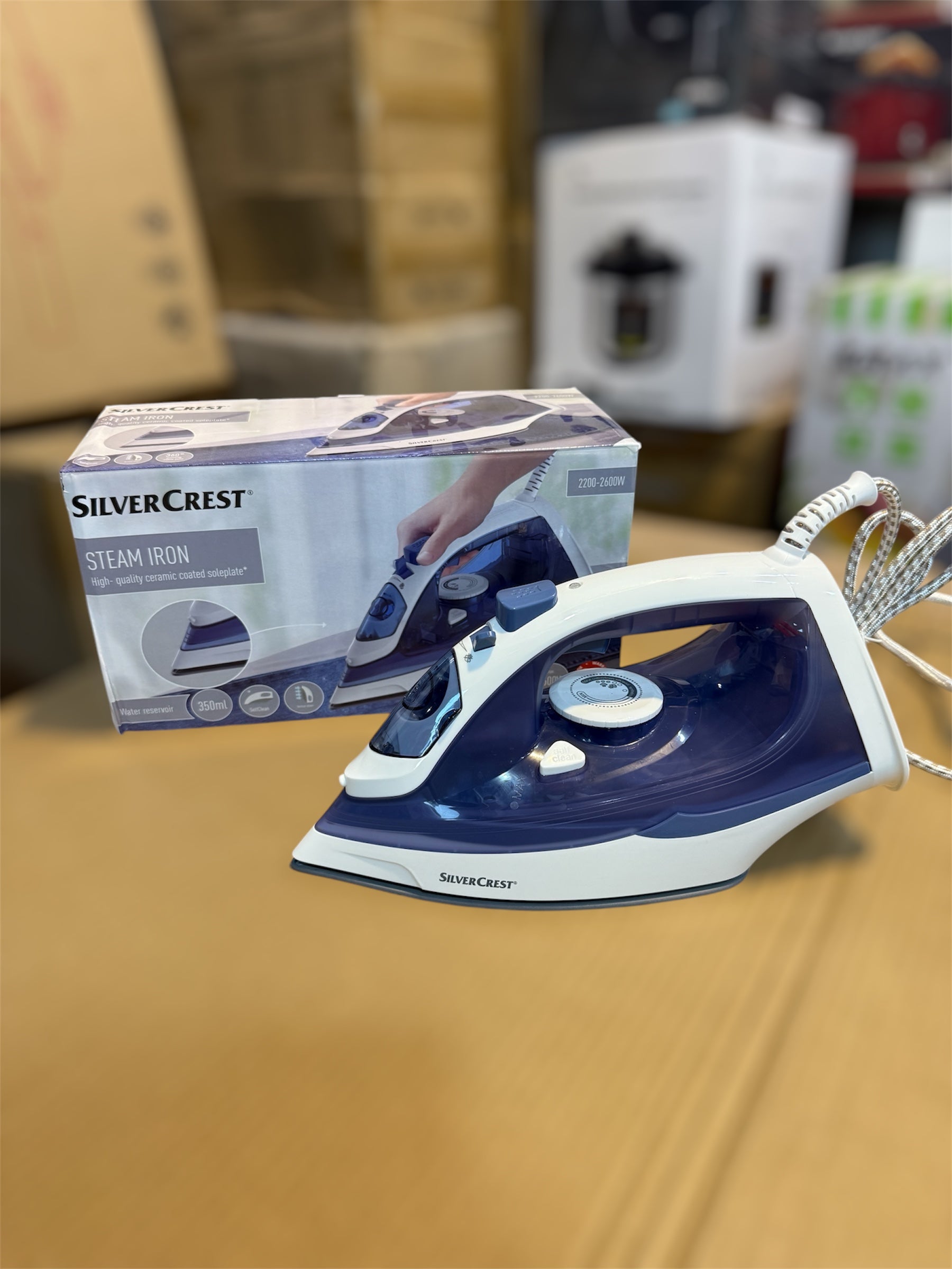 Silver Crest Silver Plate Steam Iron