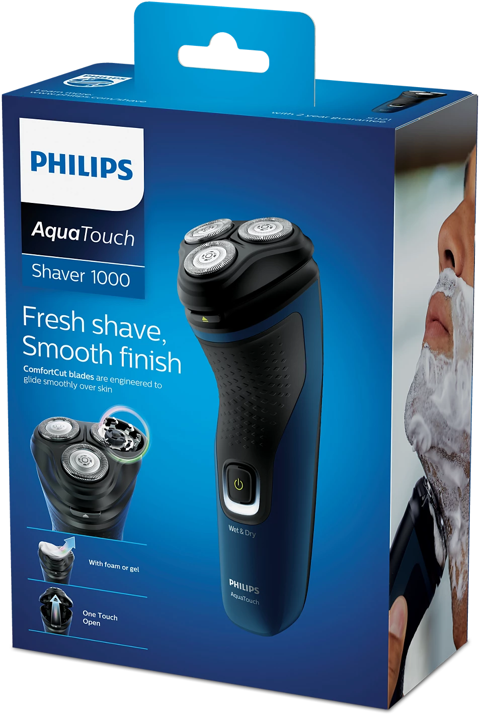Philips S1121/40 Shaver series 1000 Wet or Dry electric shaver
