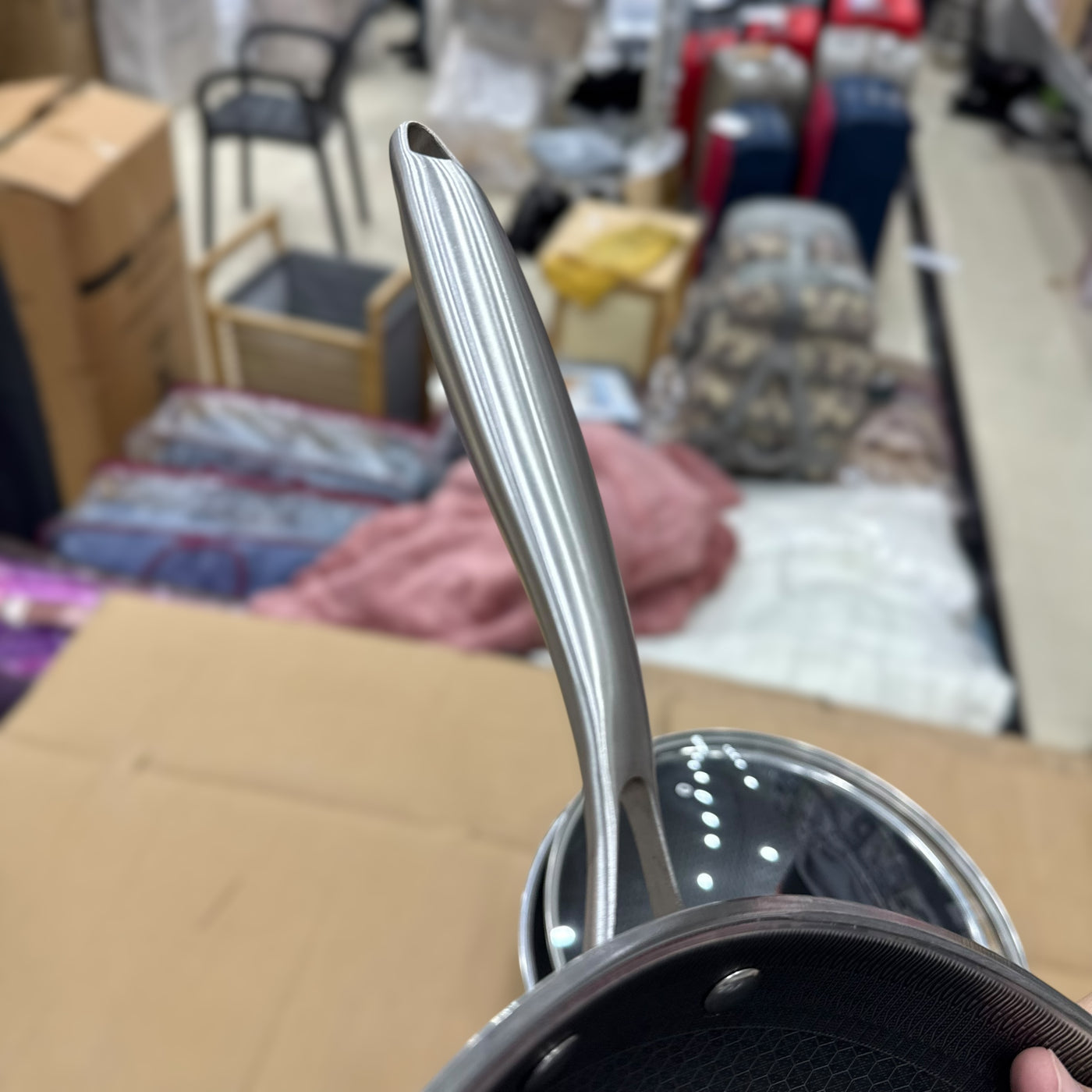 Imported Laser Coated Deep karai with Handle