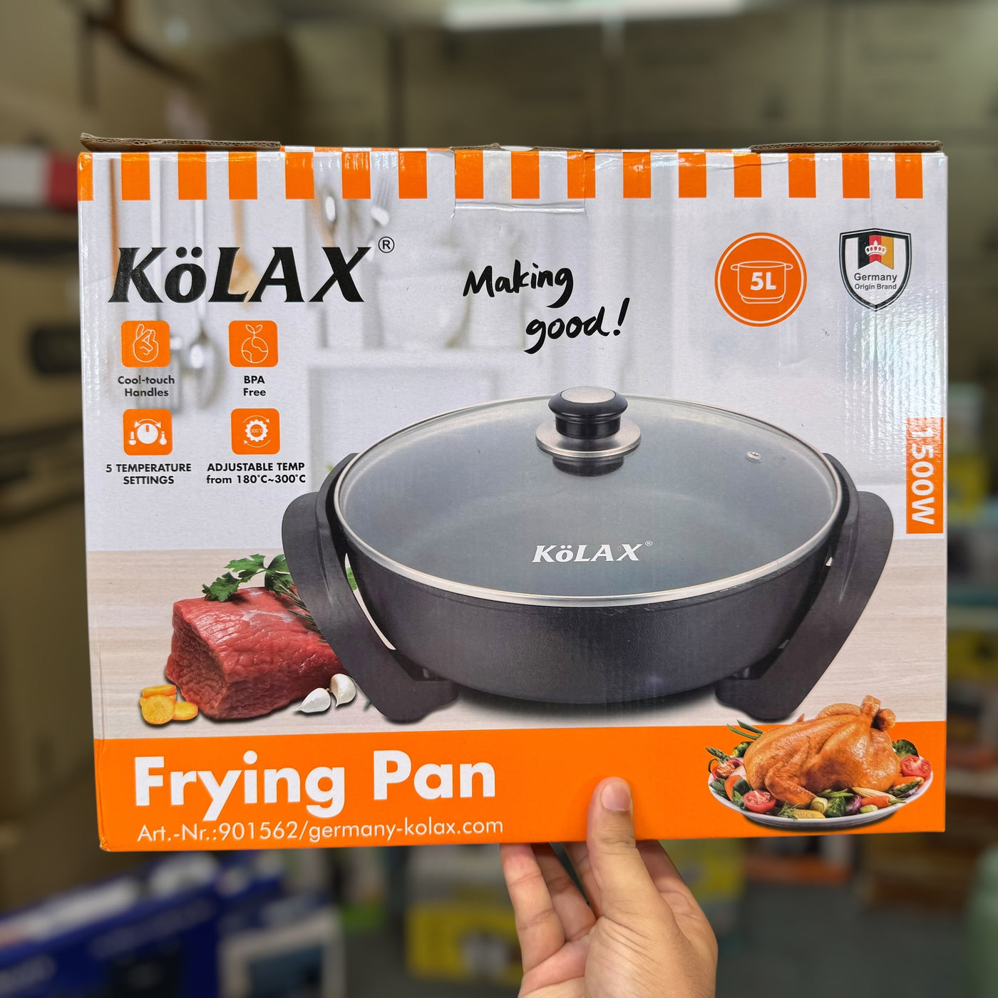Kolax 5L Electric Frying Pan