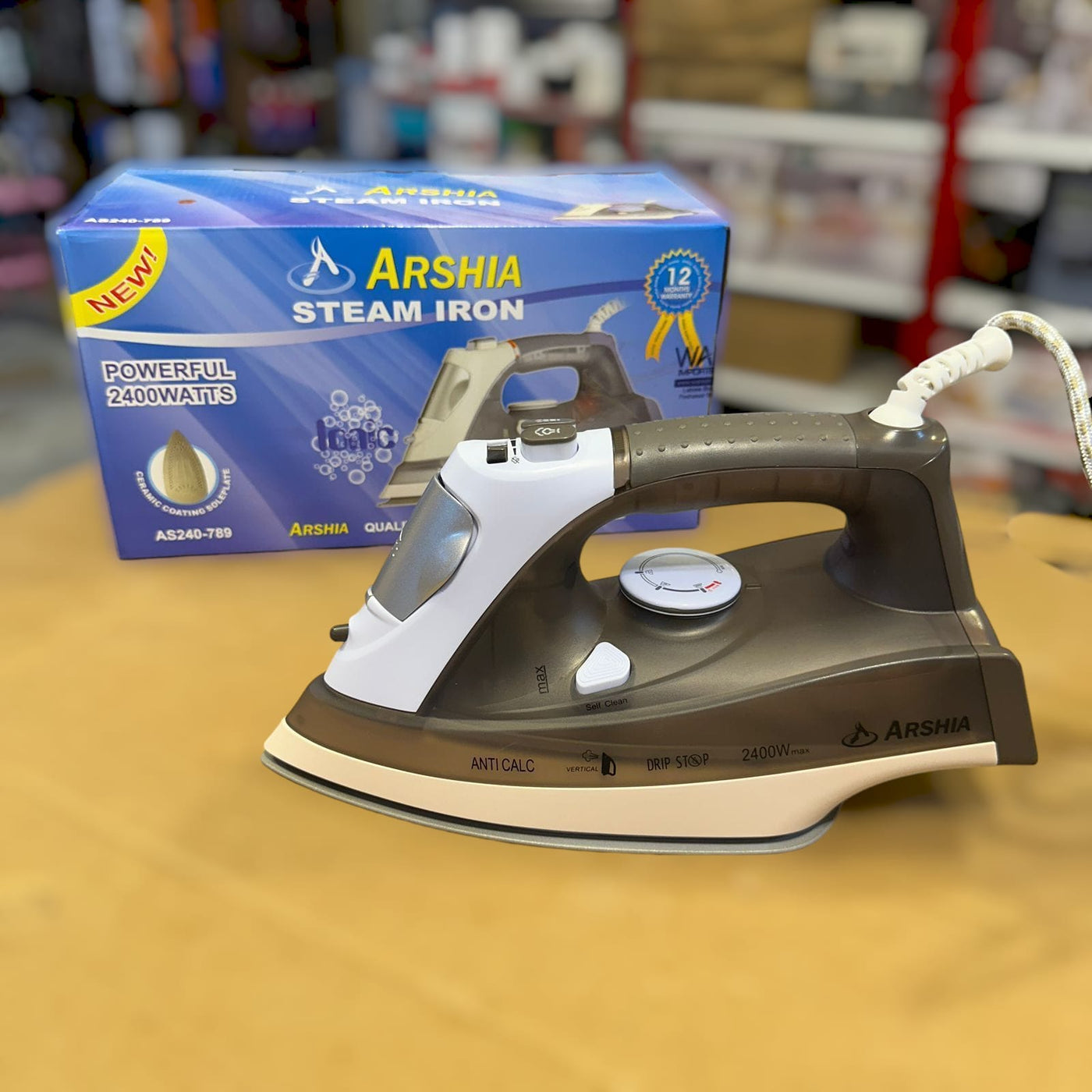 New Arshia Steam Iron AS240-789