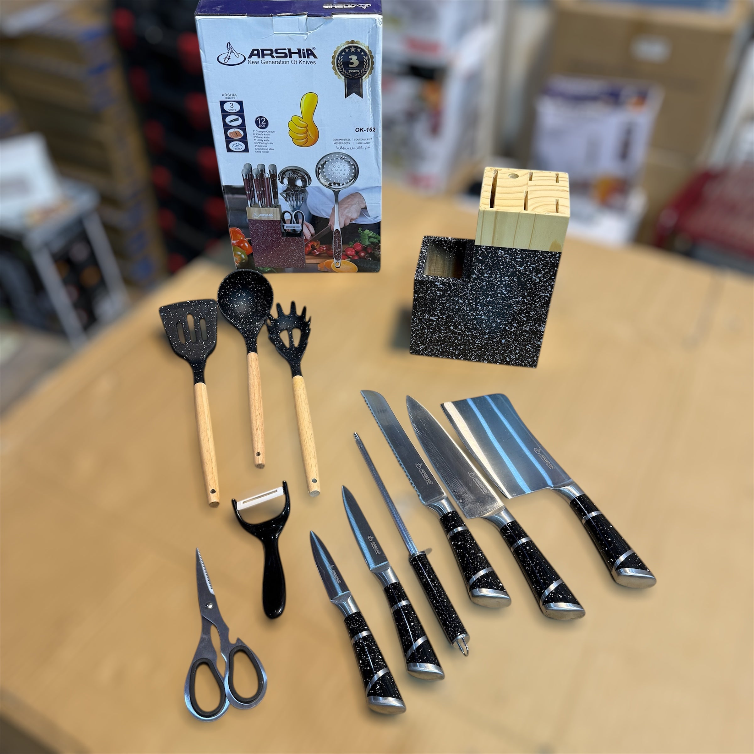 Arshia 12Pcs Knife & Spoons Set