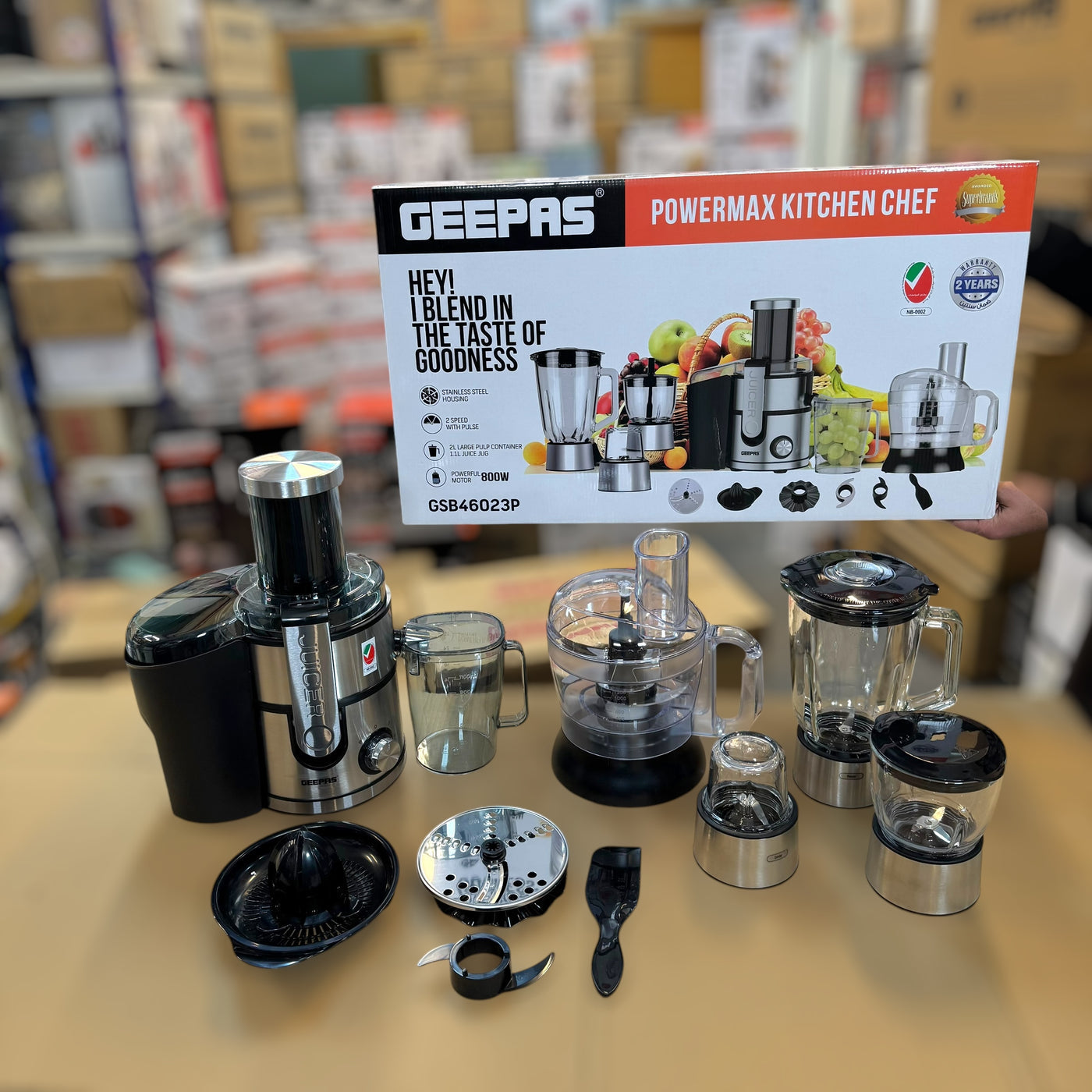 Geepas Powermax Kitchen Chef Food Factory - 46023