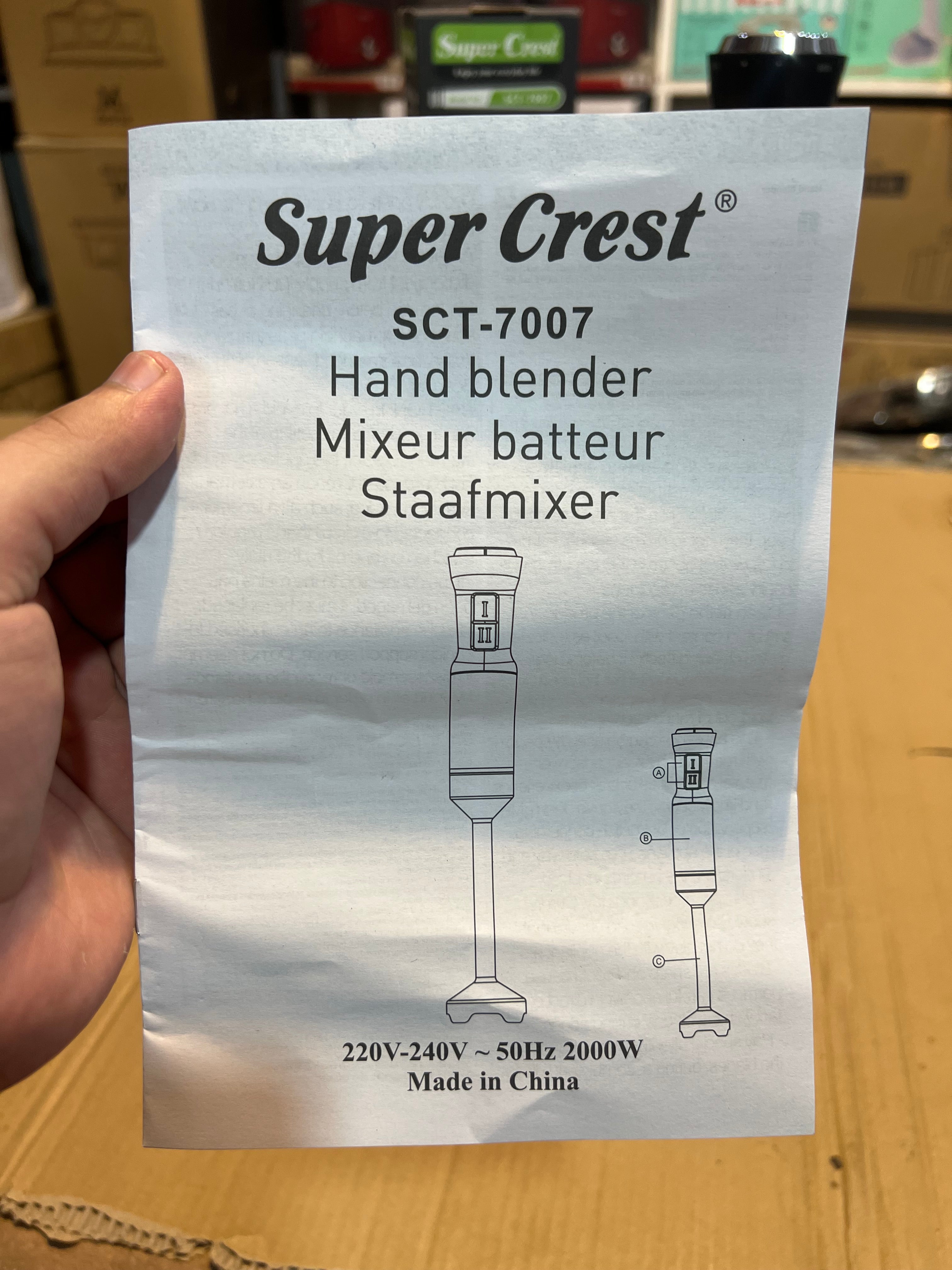 Super Crest Germany Branded powerful Hand Blender Stick