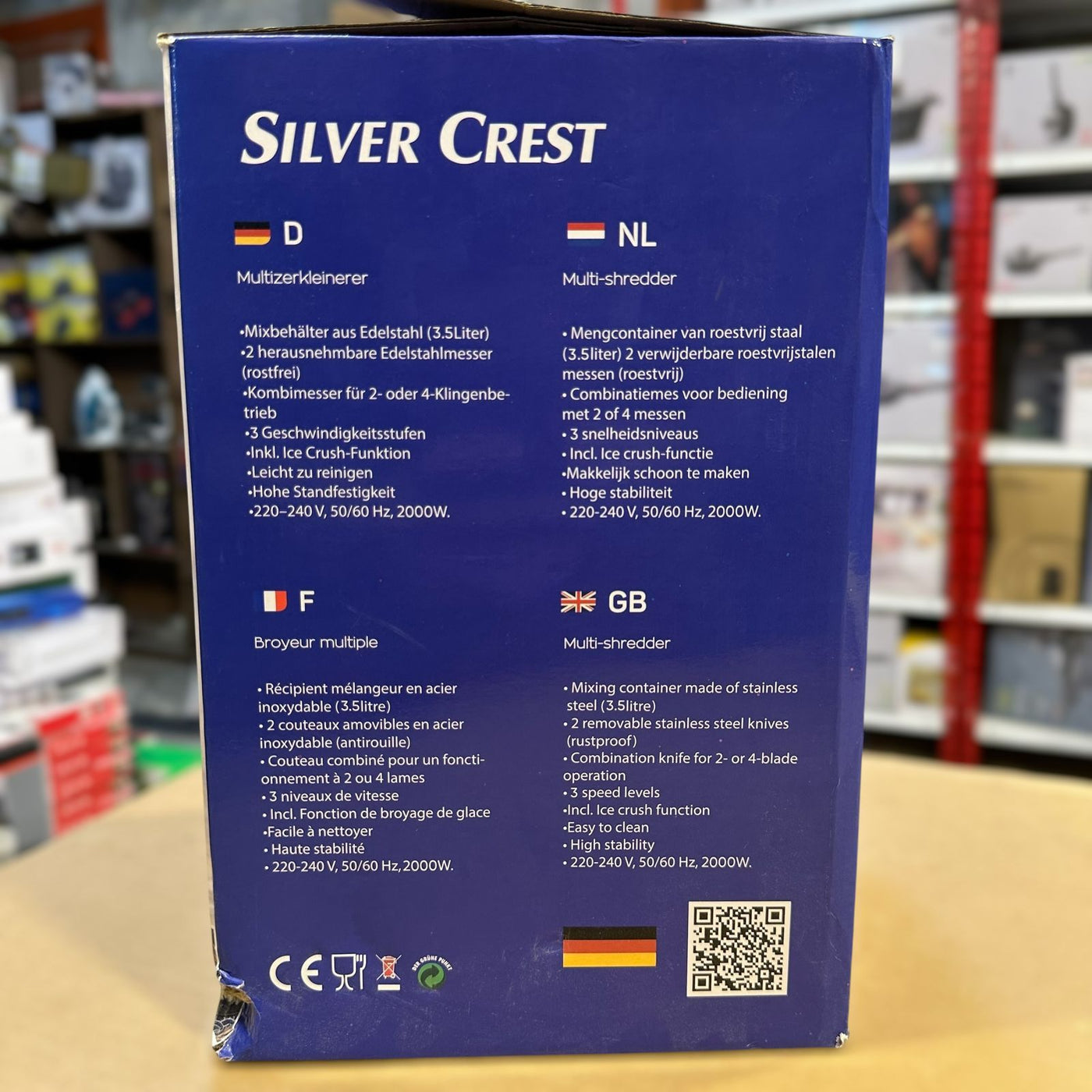 Silver Crest 8 in 1 Food Chopper 3.5L