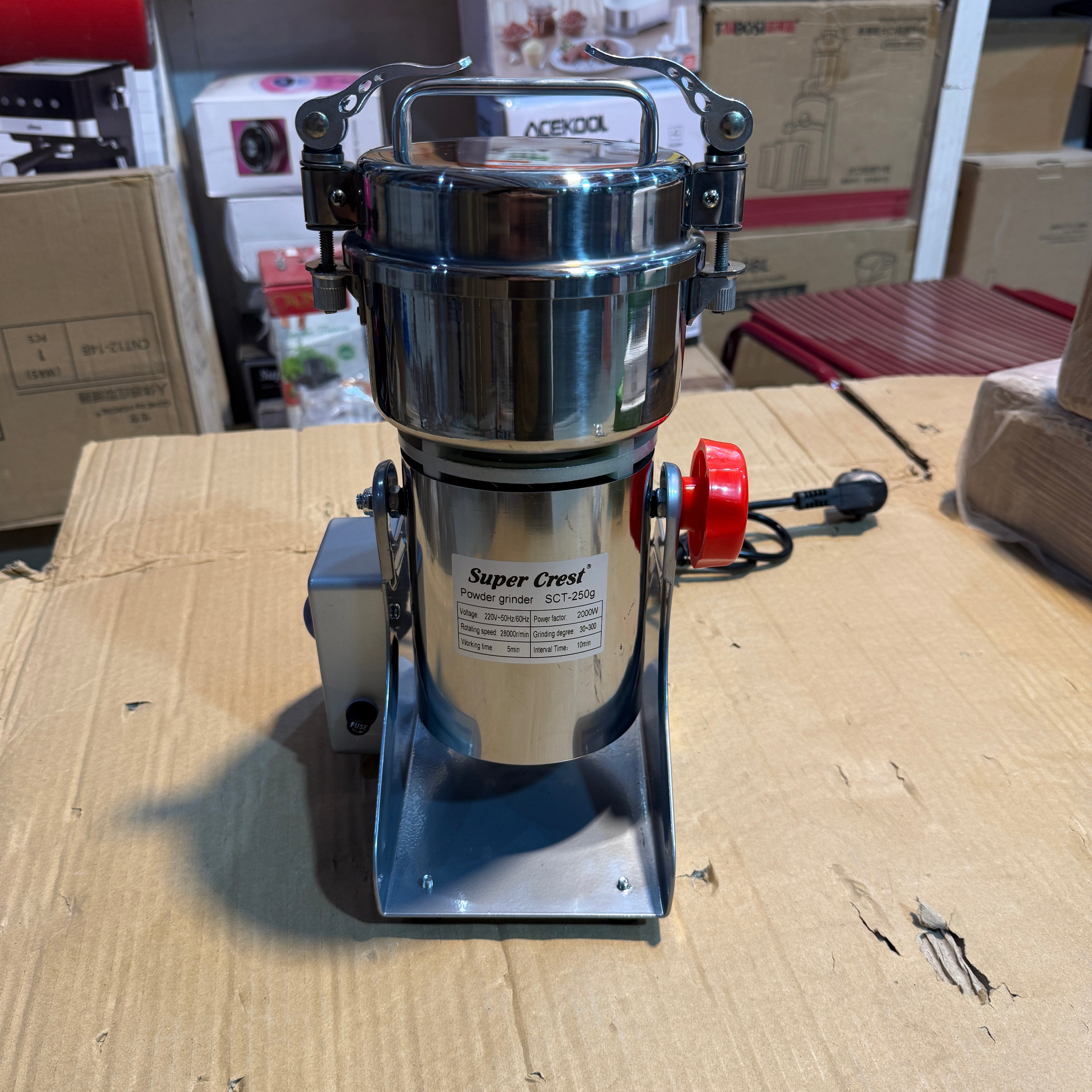 Super Crest Stanless Steel 250Gram Grinder