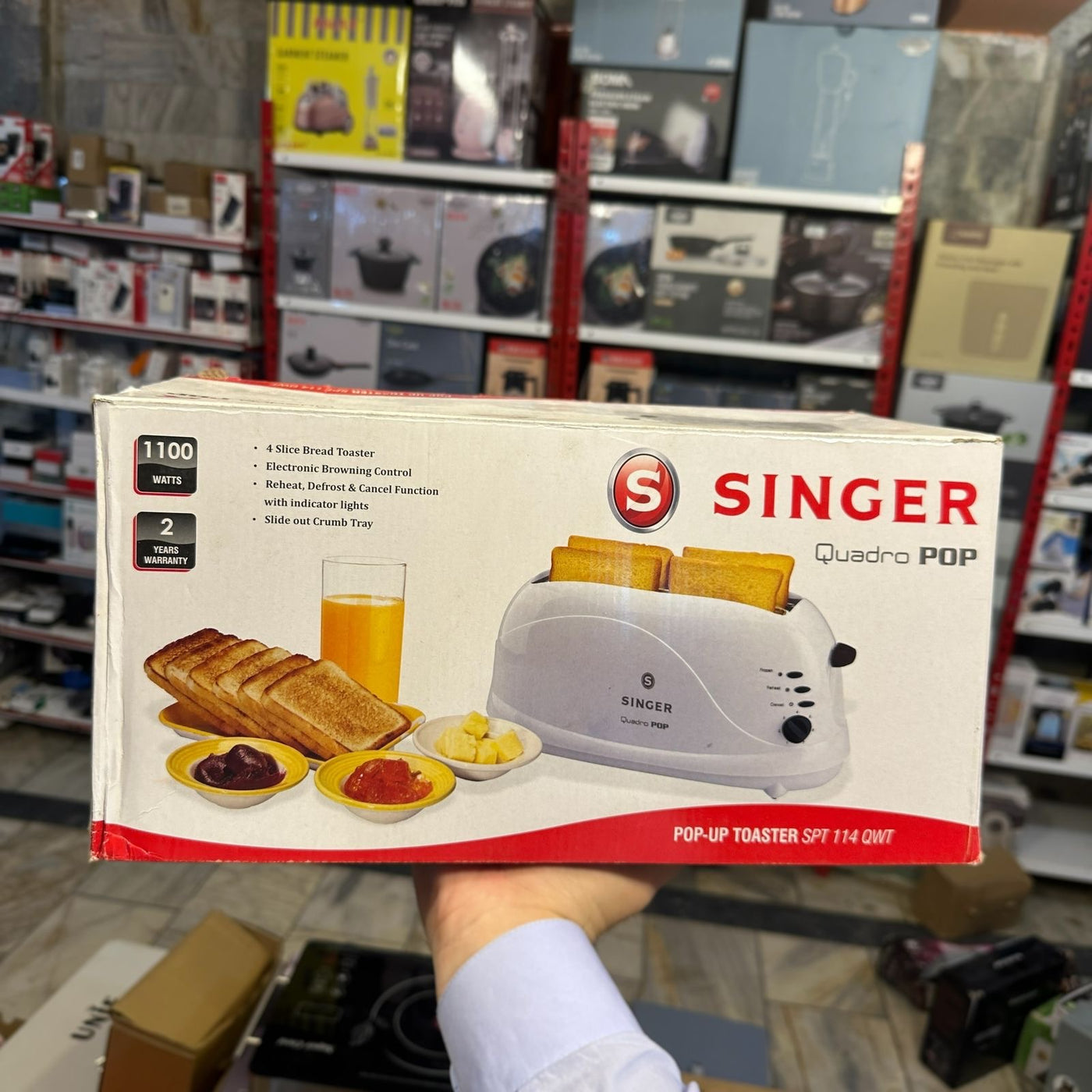 Singer 4 Slice Popup Toaster
