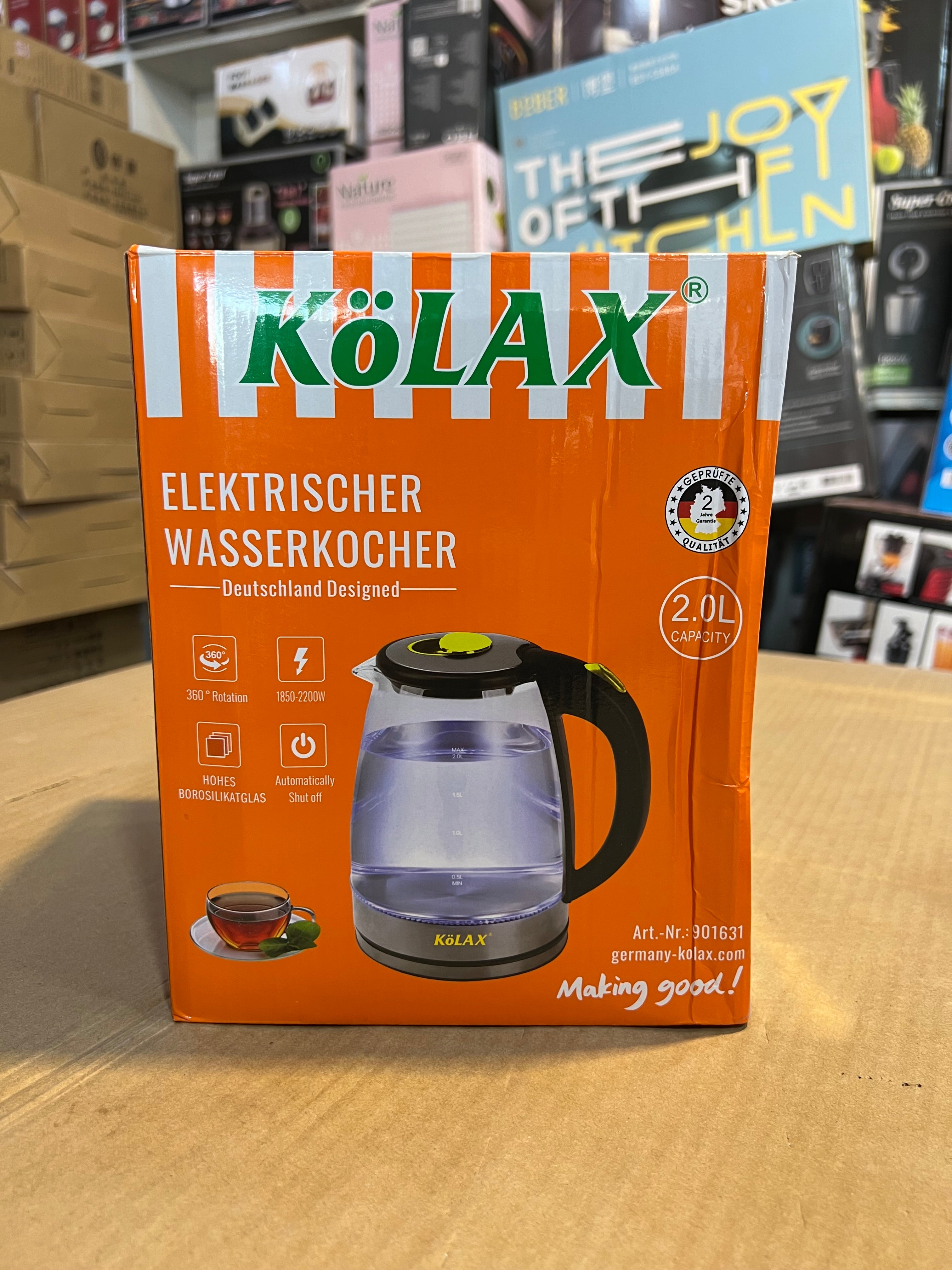 Kolax Germany Branded Transparent Electric Kettle