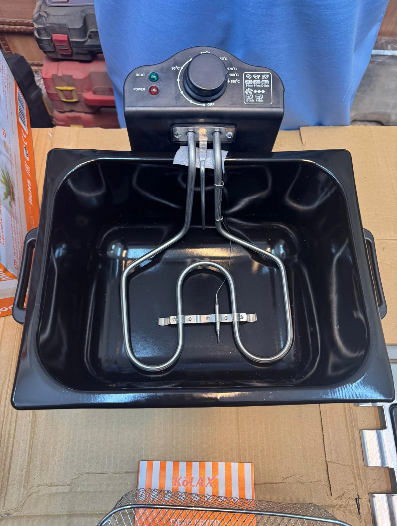Kolax Germany 5L deep fryer with 3 basket
