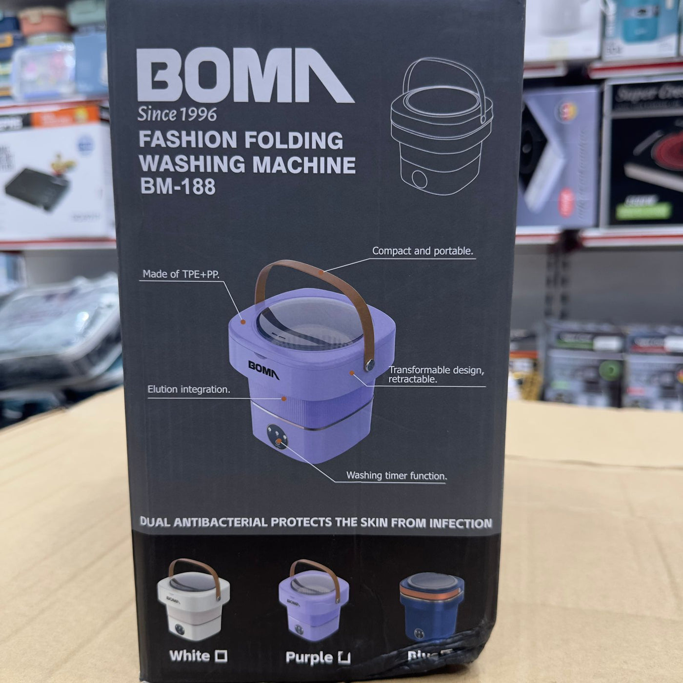Boma 4.5L Fashion Folding Washing Machine BM-188