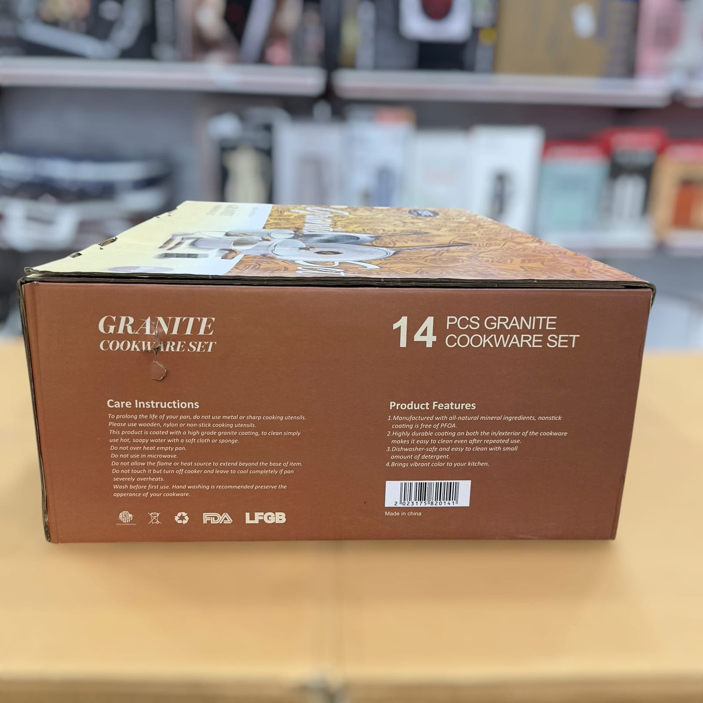 Osfe 14pcs Granite Induction Based Cookware Set