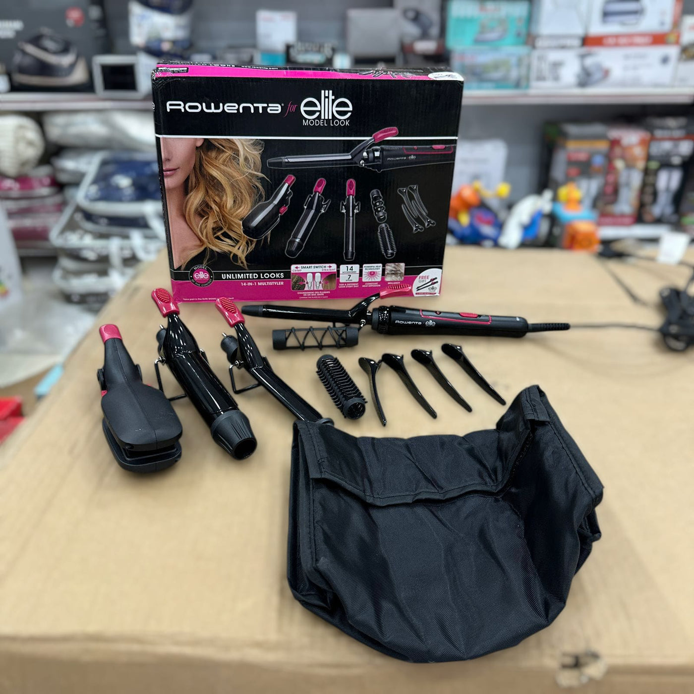 Lot Imported Rowenta 14in1 Hair Straightener Set