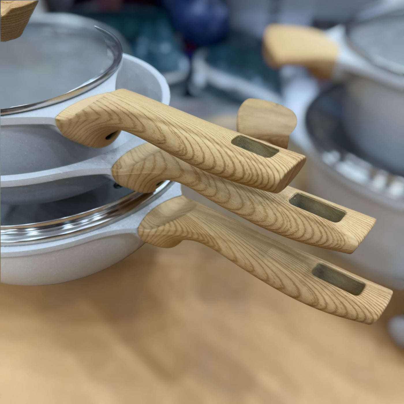Osfe 14pcs Granite Induction Based Cookware Set