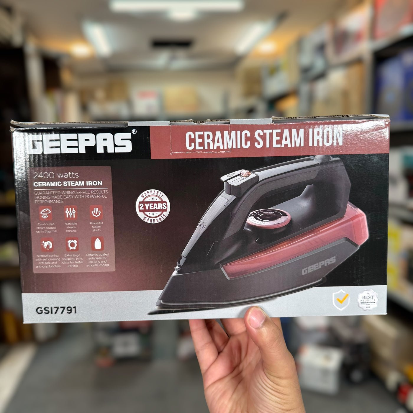 Geepas Ceramic Steam Iron - 17791