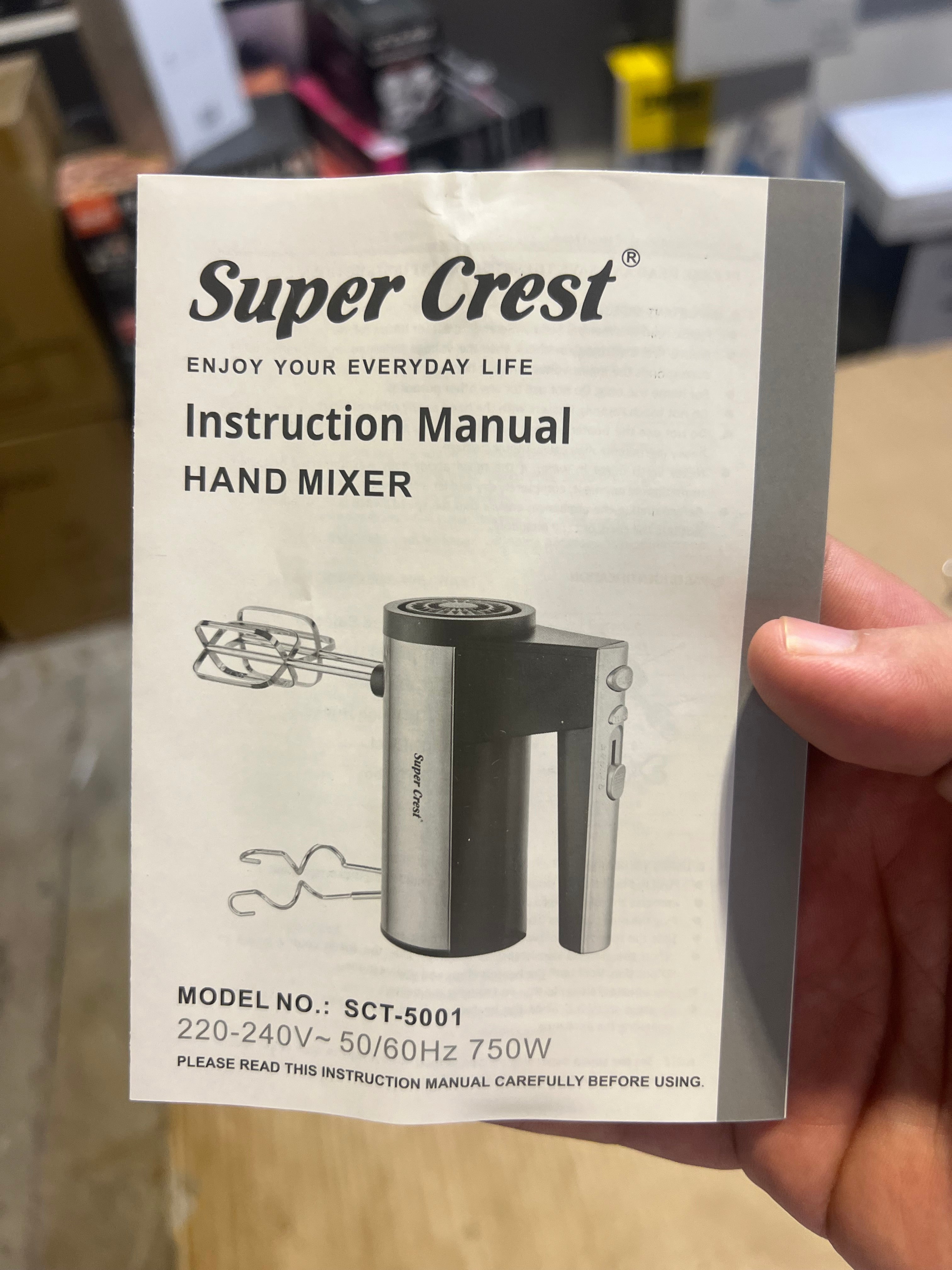 Super Crest Hand Beater & Mixer