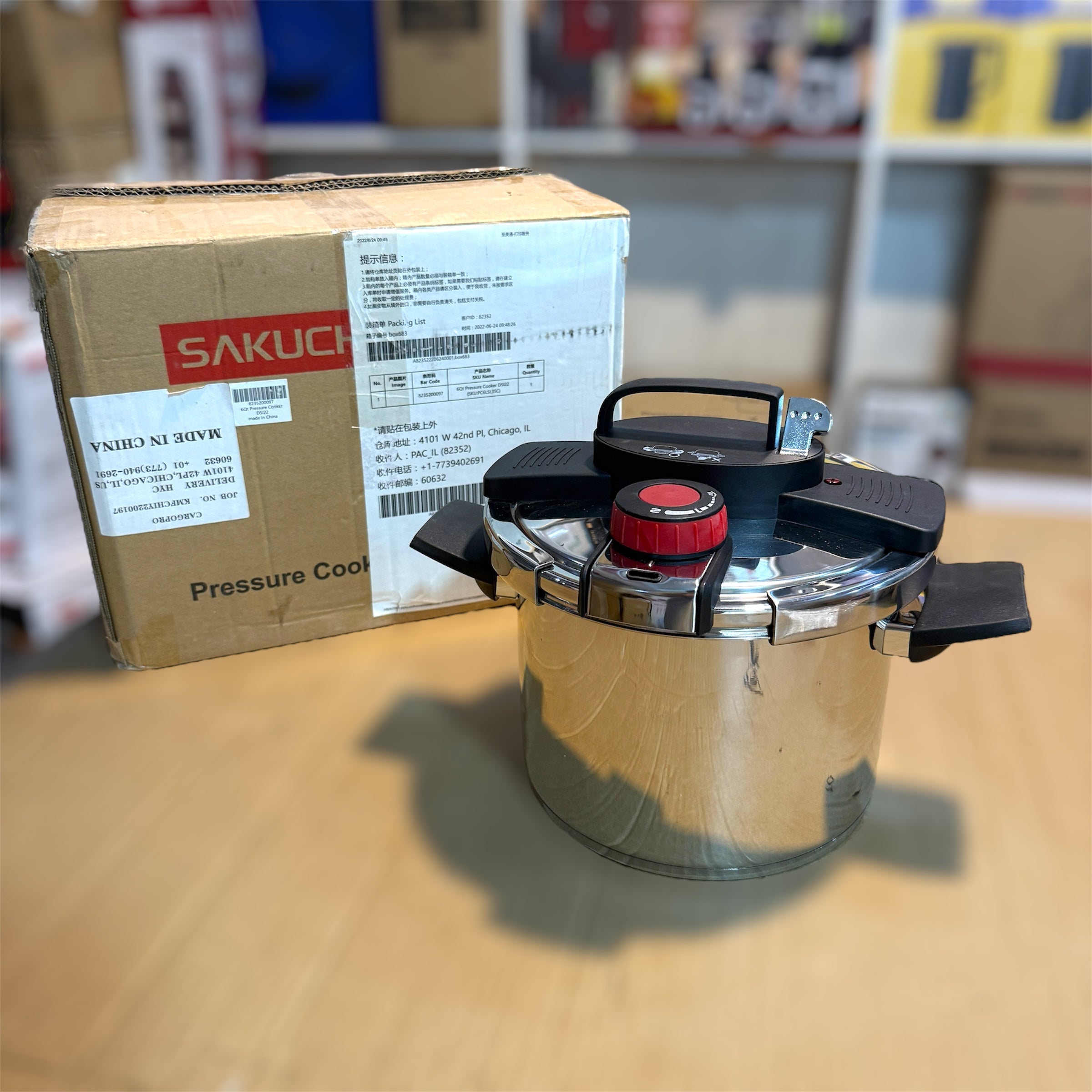 Sakuchi USA Brand Automatic 6Litre Pressure Cooker