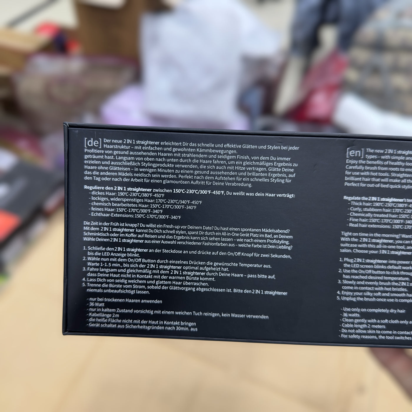 2 in 1 MCH Heating Ionic Straightener Brush